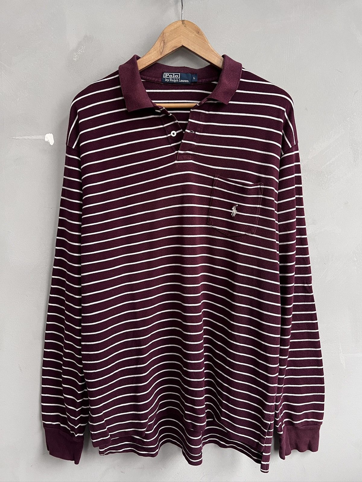 Polo Ralph Lauren Polo Ralph Lauren Longsleeve Striped rugby jersey y2k Size US L / EU 52-54 / 3 - 1 Thumbnail