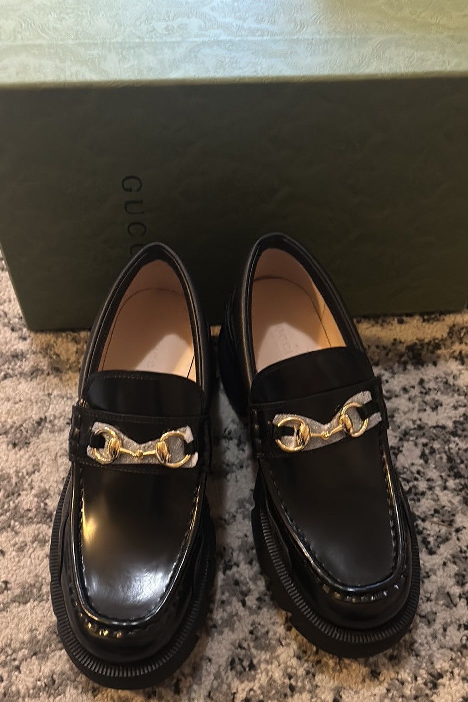 Gucci Gucci Horsebit Lug Sole Loafer Moccasin Leather Magnum Calf Size US 9.5 / IT 39.5 - 7 Thumbnail