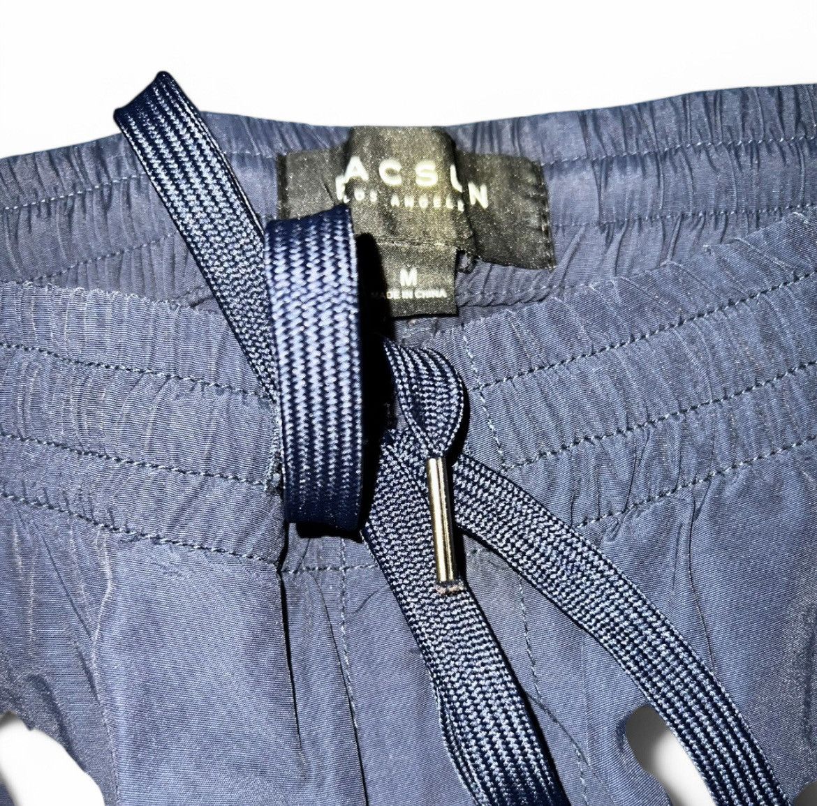 Pacsun Navy Blue PacSun Track Pants with White Stripes Size US 30 / EU 46 - 3 Thumbnail