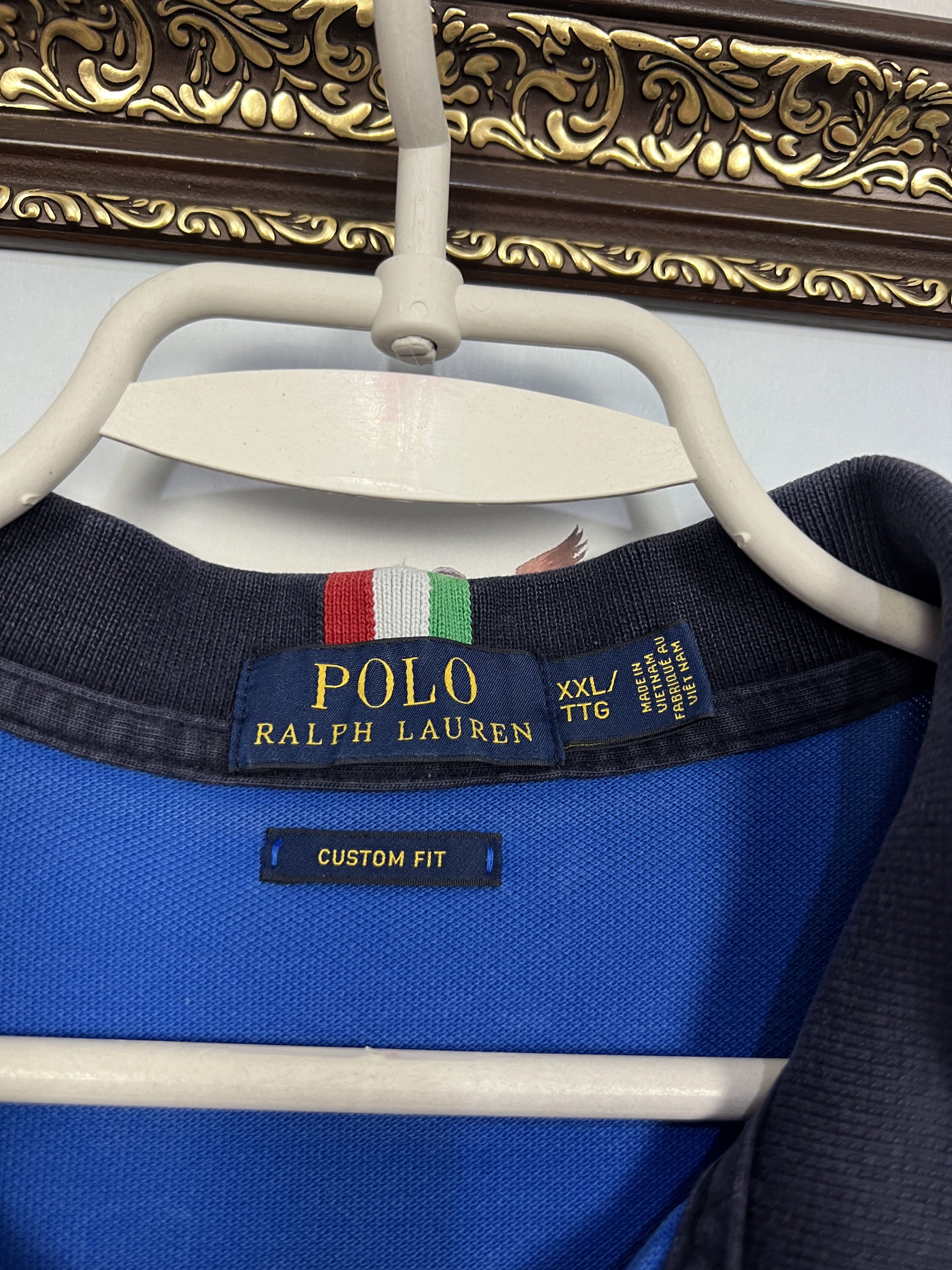 Polo Ralph Lauren Italy Italia Big Pony Rare Chief Keef Blue Shirt Jersey Size US XXL / EU 58 / 5 - 4 Thumbnail
