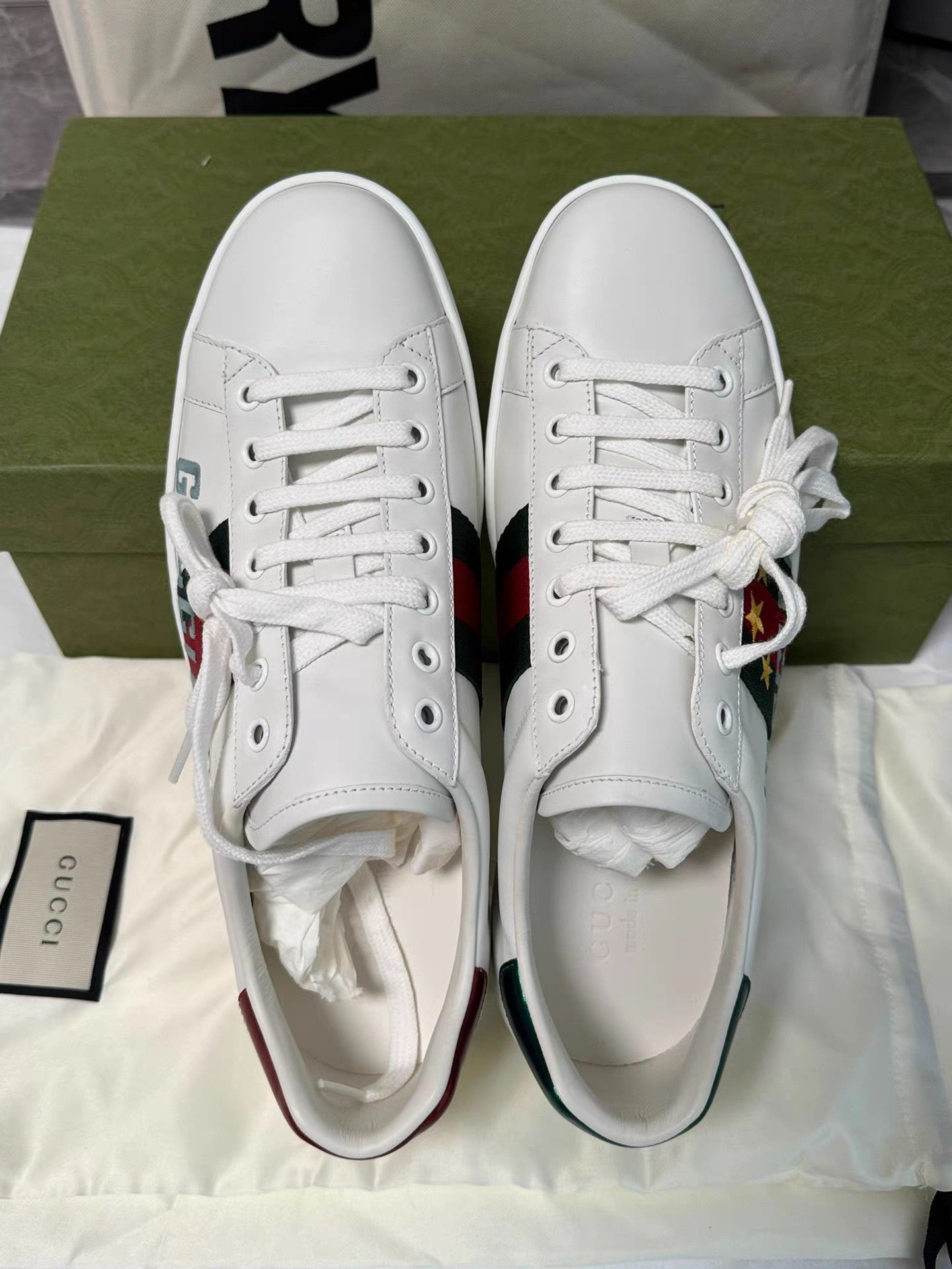 Gucci Gucci ACE Star Sneakers K6 Size US 9 / EU 42 - 5 Thumbnail