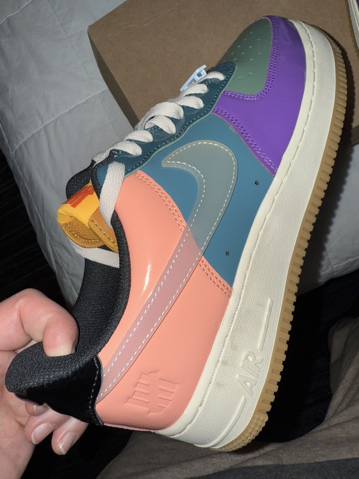 Nike × Undefeated Nike Undefeated Air Force 1 SP Celestine Blue, NEW! 9 men’s Size US 9 / EU 42 - 18 Thumbnail