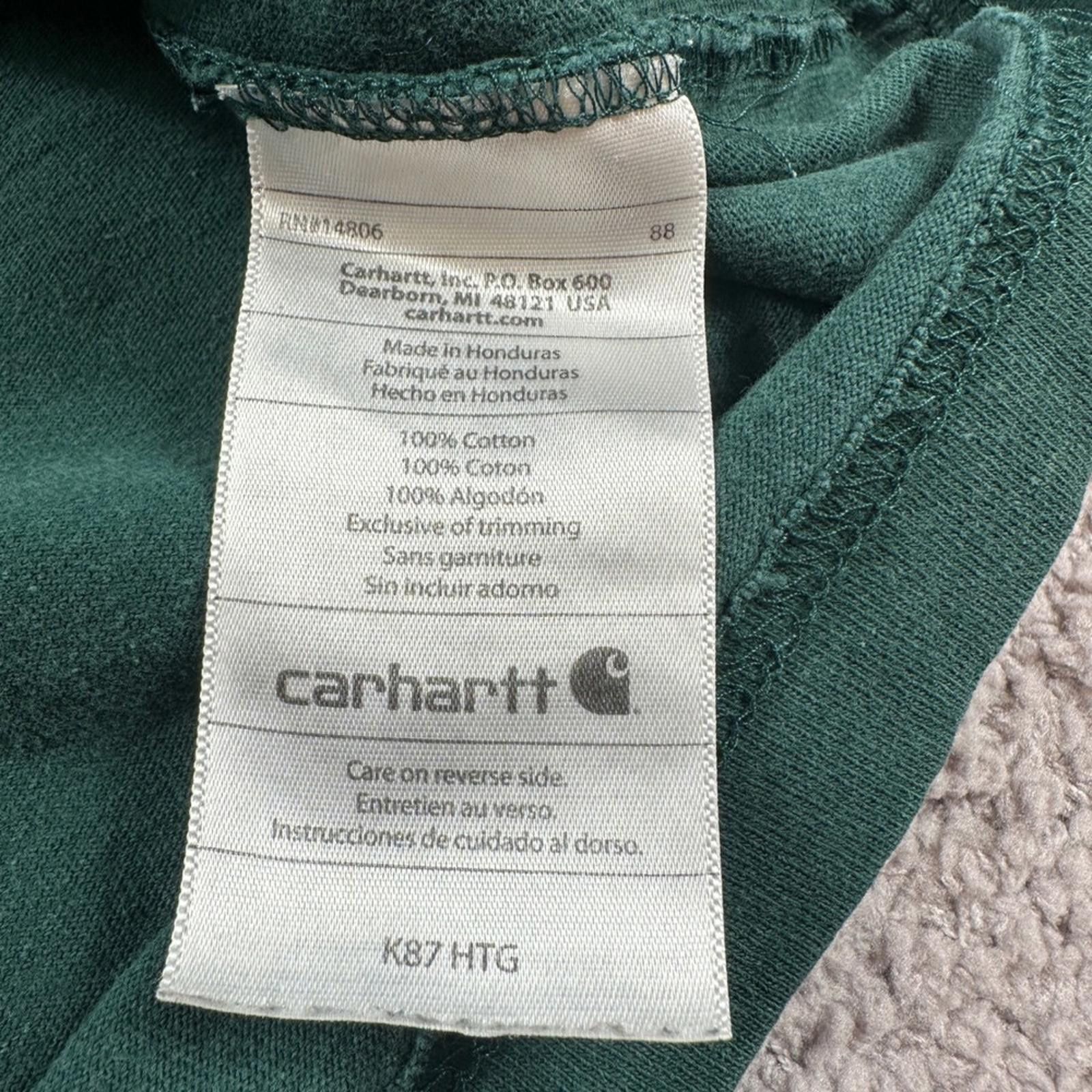 Carhartt Carhartt K87 Pocket T Shirt XL Green Workwear Distressed Size US XL / EU 56 / 4 - 7 Thumbnail