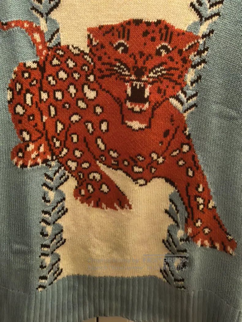 Gucci Gucci Tiger pattern sweater Size US S / EU 44-46 / 1 - 4 Thumbnail
