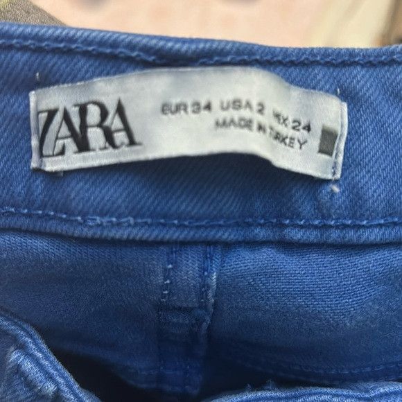 Zara ZARA Straight Leg Jeans Size 2 High Rise Size 25" / US 0 / IT 36 - 10 Thumbnail