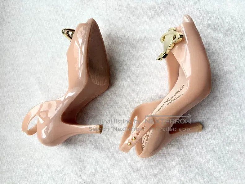 Vivienne Westwood Vivienne Westwood Vintage Beige Saturn High Heel Sandals Size US 4.5 / IT 34.5 - 5 Thumbnail