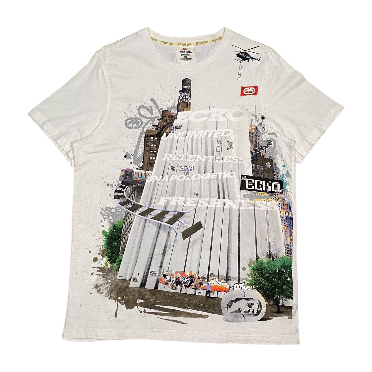 Ecko Unltd. RARE🔥 Ecko Unltd Relentless Unapologetic Freshness AOP Tee Size US XXL / EU 58 / 5 - 1 Thumbnail