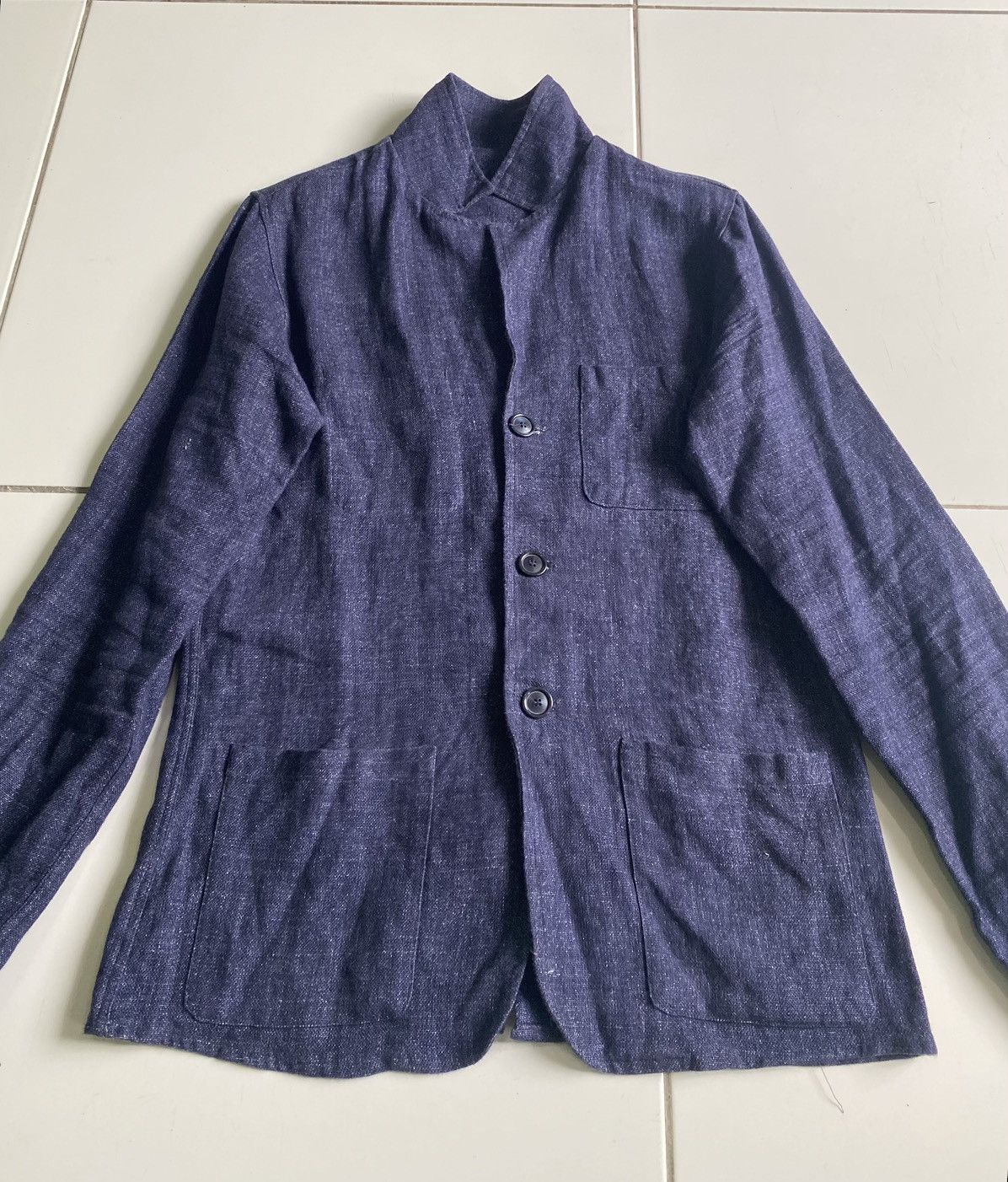 Bevilacqua Vintage bevilacqua indigo blazer Girls styles Coat Size S / US 4 / IT 40 - 2 Thumbnail