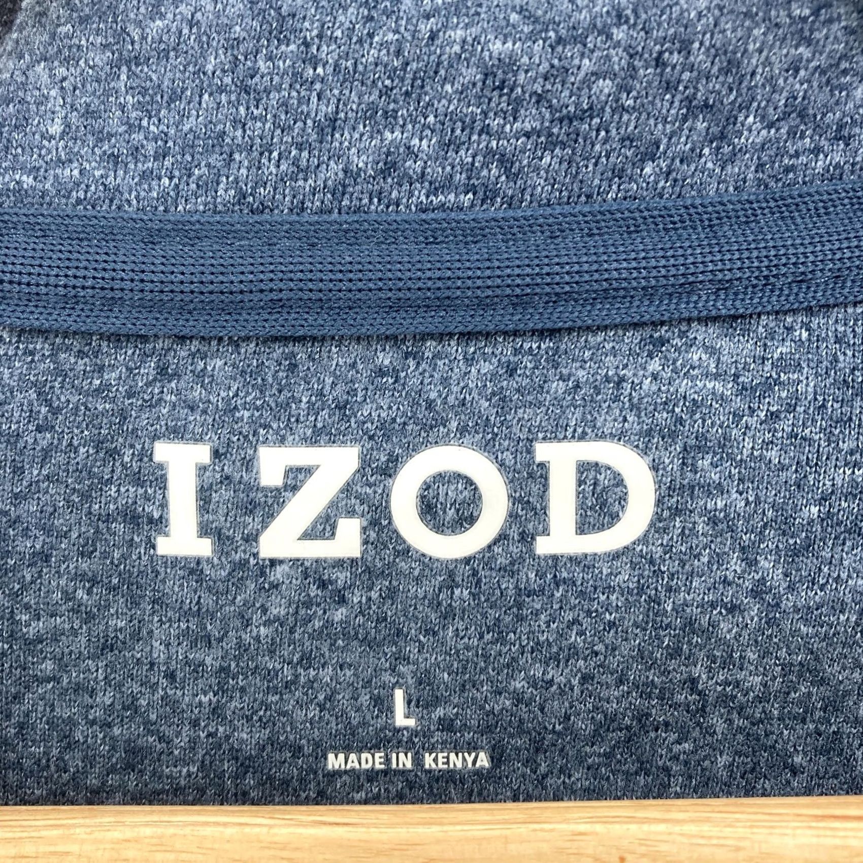 Izod IZOD Pullover Mens Large Gray Quarter Zip Microfleece Sweater Castlerock Logo Size US L / EU 52-54 / 3 - 3 Thumbnail