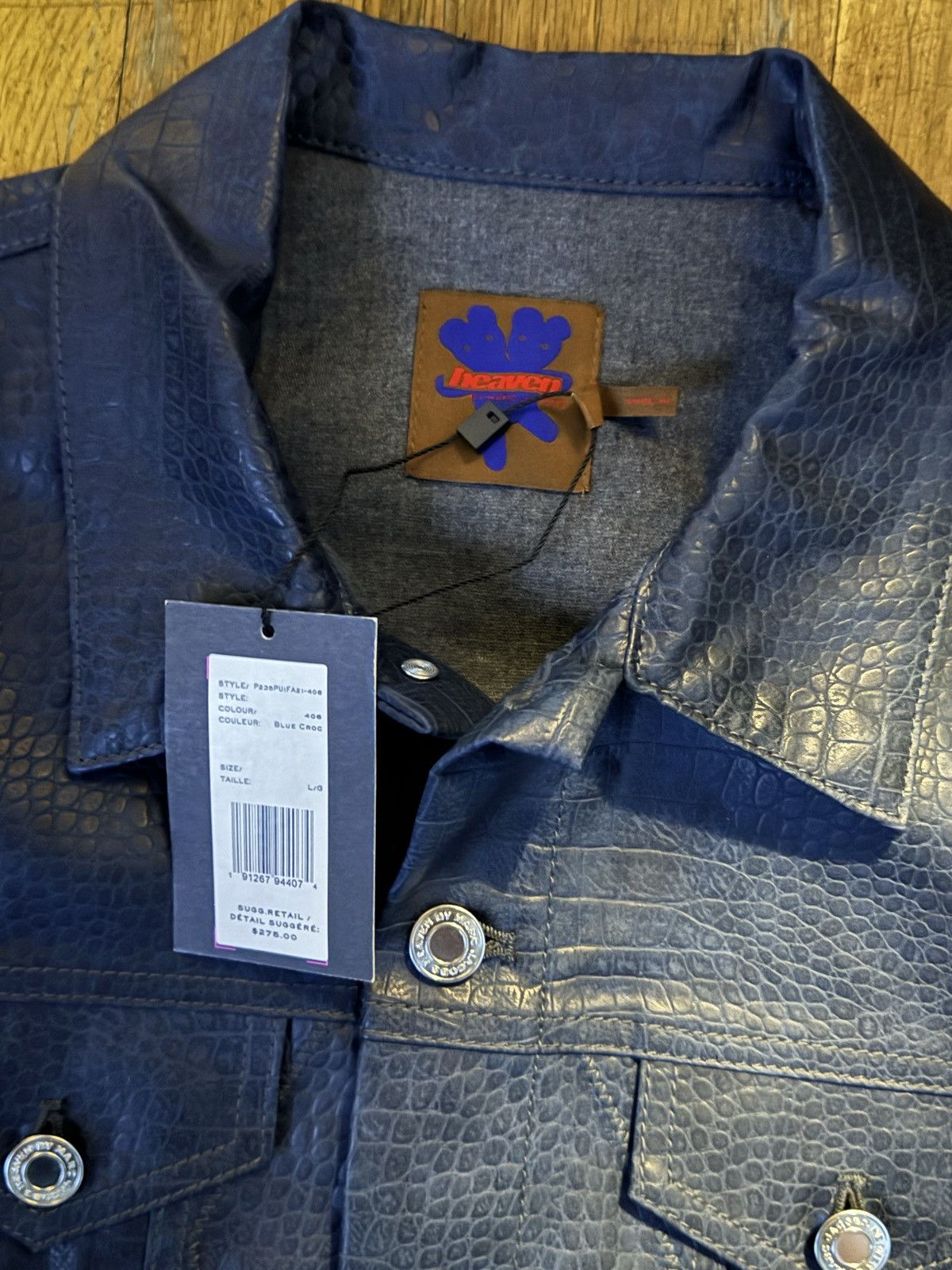 Heaven by Marc Jacobs × Marc Jacobs Marc Jacobs Heaven Navy Croc-Embossed Jacket Size US M / EU 48-50 / 2 - 3 Thumbnail