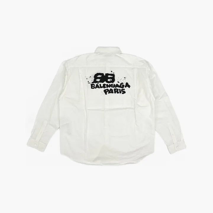 Balenciaga Balenciaga Balenciaga Long Sleeve White Shirt for Men -250 Size US M / EU 48-50 / 2 - 1 Thumbnail