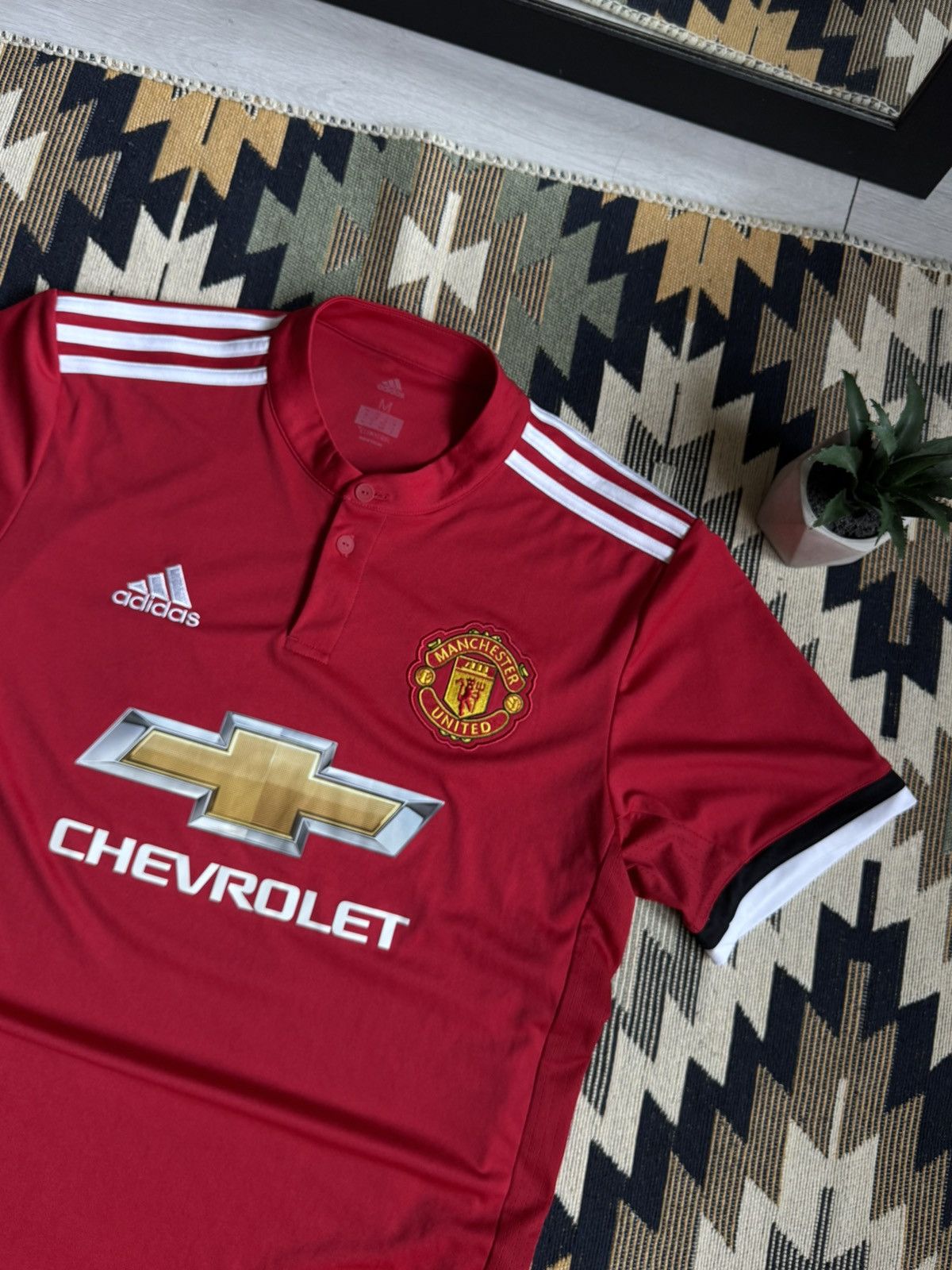 Adidas Manchester United 2017/18 Blockcore Soccer Jersey Size US M / EU 48-50 / 2 - 5 Thumbnail