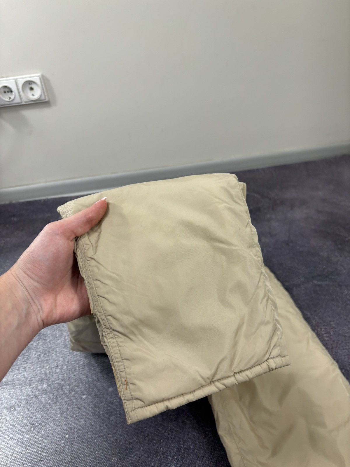 Aspesi Alberto Aspesi Women’s Rare Beige Italian Luxury Nylon Pants Size 27" / US 4 / IT 40 - 5 Thumbnail