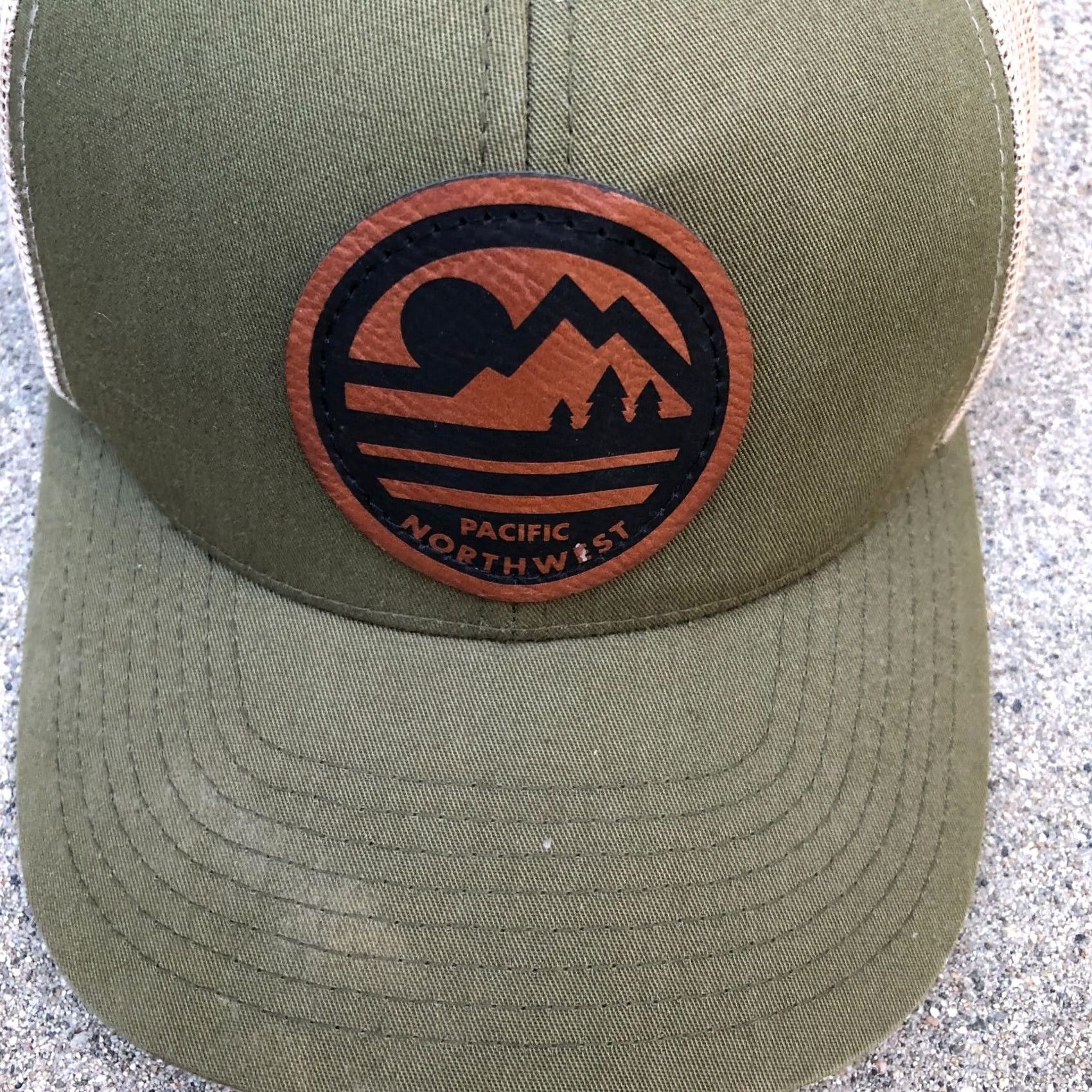THE GREAT THE GREAT PNW Pacific Northwest Trucker Hat Snapback Hat Men's Green Adjustable Hat Size ONE SIZE - 2 Thumbnail