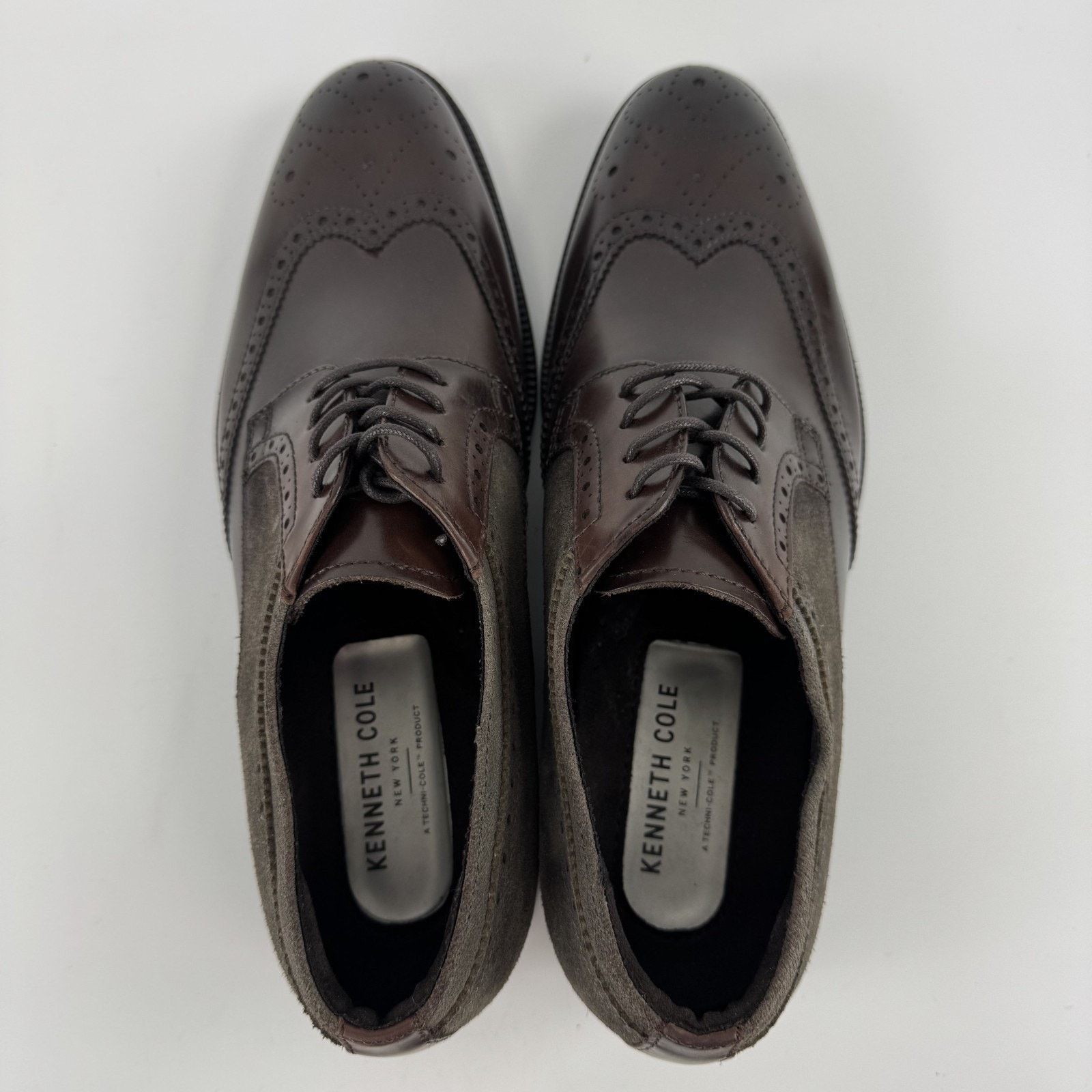 Kenneth Cole Kenneth Cole Men's Brock Wing Tip Lace Up 7.5 M Dress Shoes Size US 7.5 / EU 40-41 - 5 Thumbnail