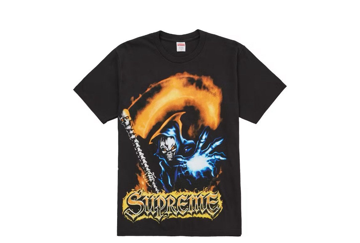 Supreme Supreme Grin Reaper Tee Black Size Large Size US L / EU 52-54 / 3 - 3 Thumbnail