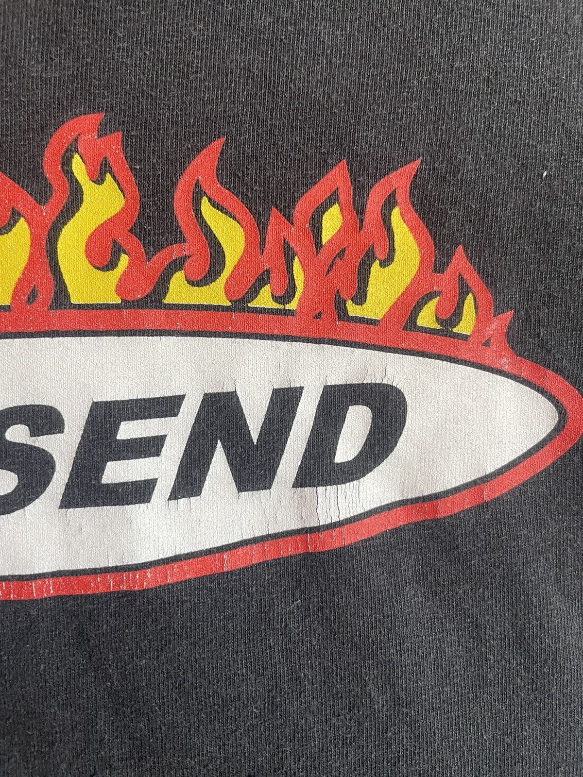 Full Send Vintage Full Send Flames Tee Y2K Streetwear Black T-Shirt Size US L / EU 52-54 / 3 - 6 Thumbnail
