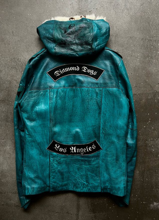Other Diamond Dogs Heavily Waxed Patchwork Leather Jacket Size US S / EU 44-46 / 1 - 3 Thumbnail