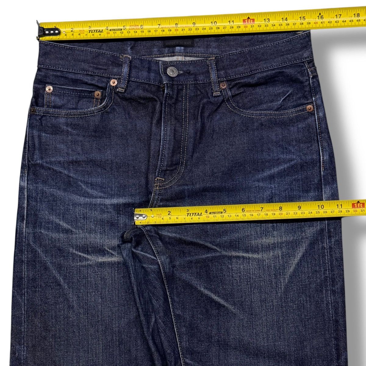 Uniqlo Vintage Uniqlo Jeans Selvedge Denim Japan | Vintage Fade W30 Size US 30 / EU 46 - 15 Thumbnail