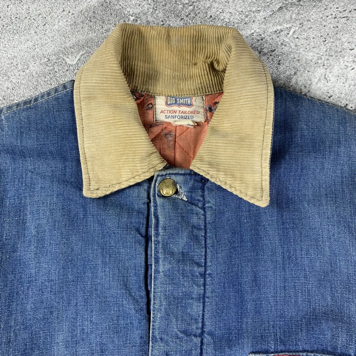 Big Mac × Sears Vintage 70s Big Smith Denim Chore Jacket Size US L / EU 52-54 / 3 - 4 Thumbnail