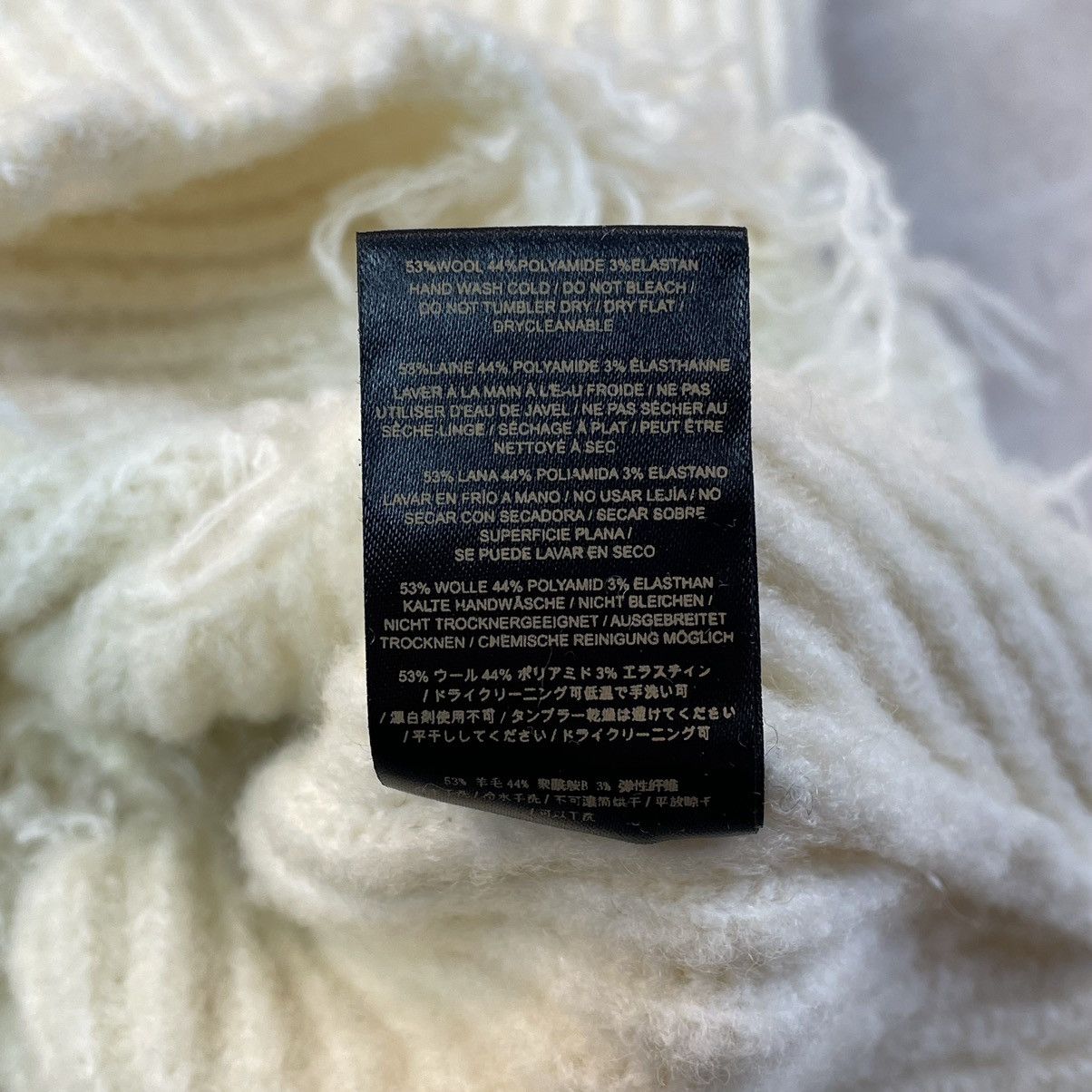 Yeezy YEEZY Season 3 Cropped & Distressed Ribbed Wool Sweater Size S / US 4 / IT 40 - 25 Thumbnail