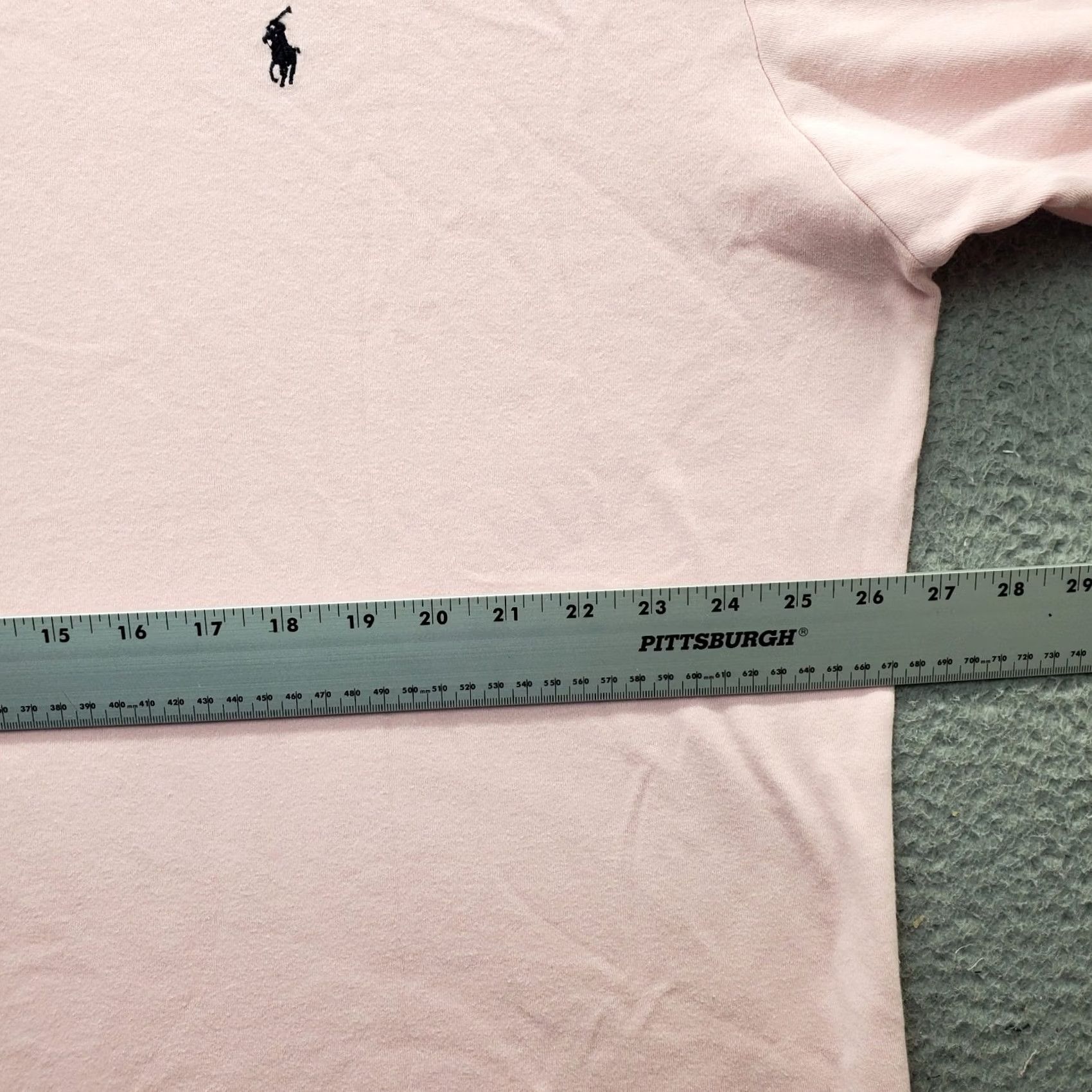 Polo Ralph Lauren VINTAGE Polo Ralph Lauren Polo Shirt Mens XL Pink High Low Slit Pony Logo Popover Size US XL / EU 56 / 4 - 4 Thumbnail