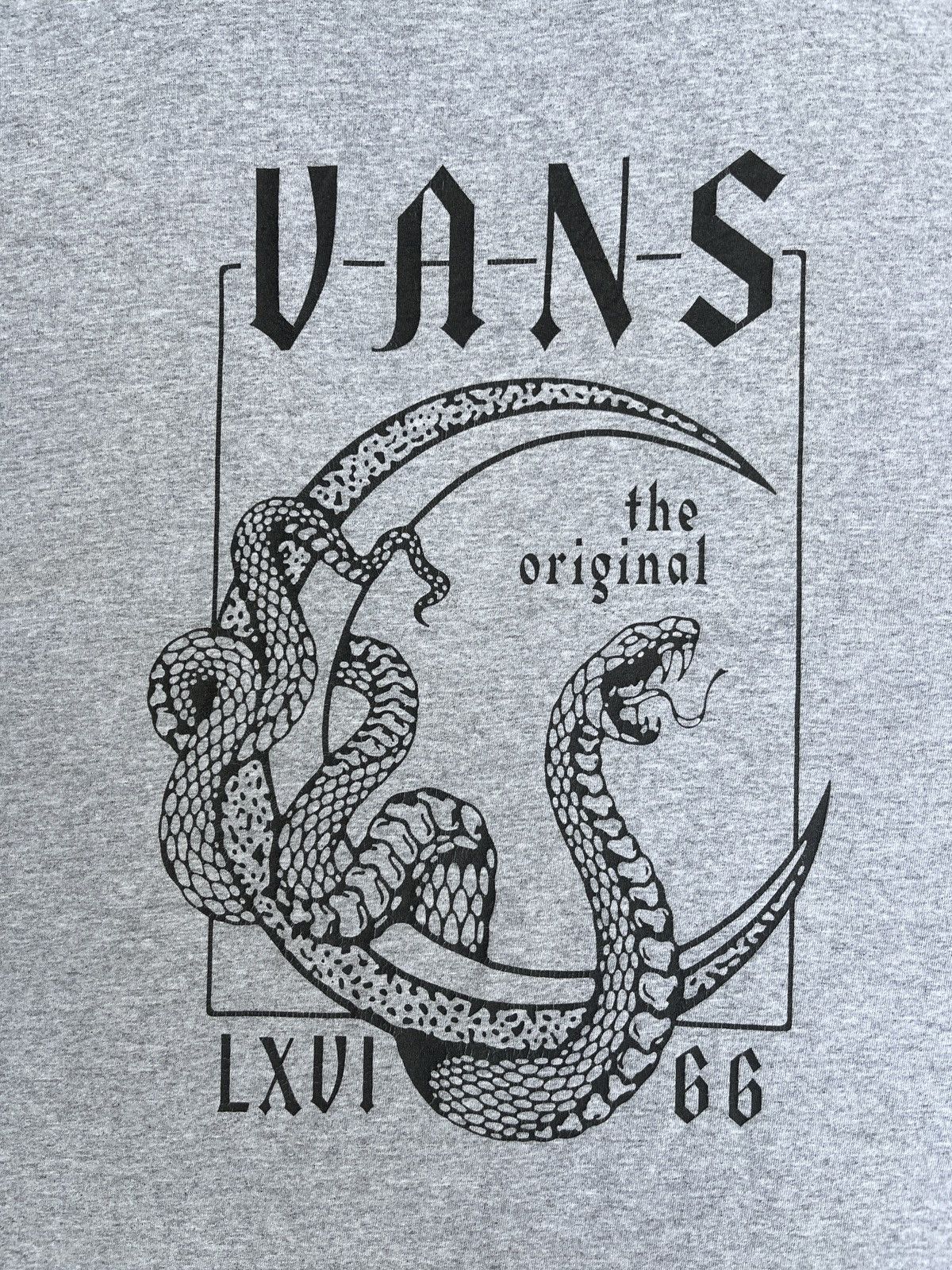 Vans Last Drop🔥Rarest🔥Vans Crescent Grey ERD SKATE TEE Size US L / EU 52-54 / 3 - 14 Thumbnail