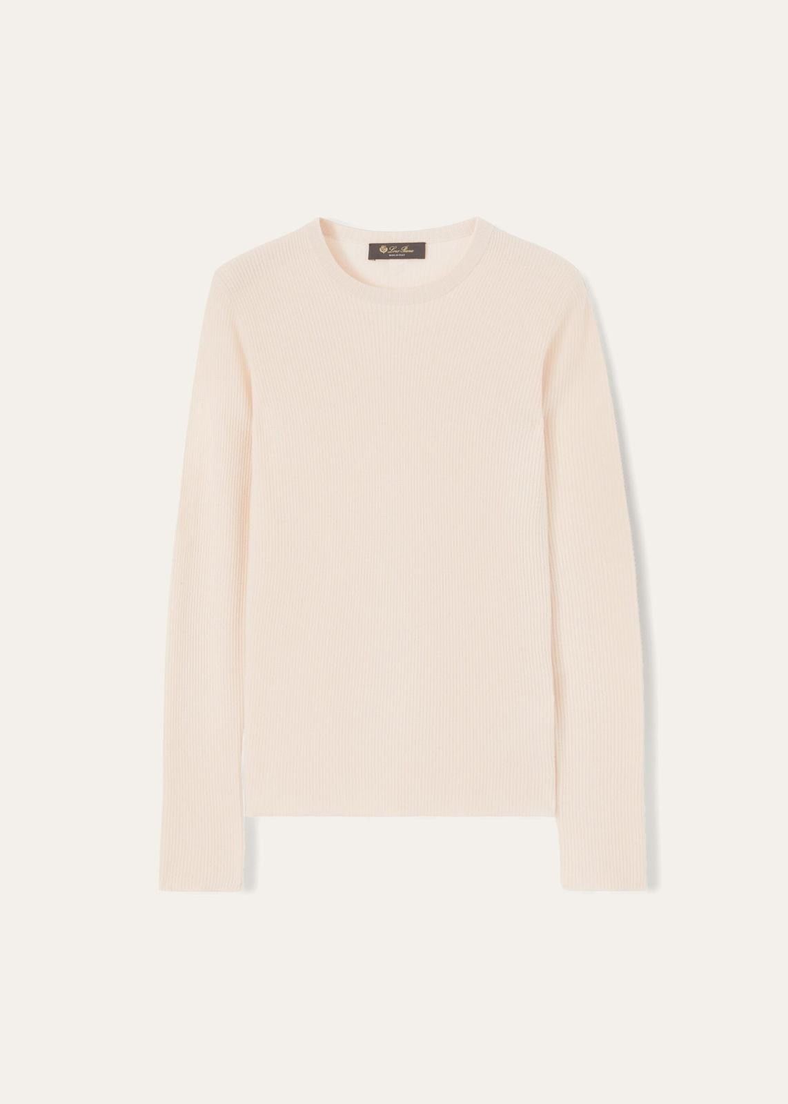 Loro Piana o1srvl11e0824 Taupo Crewneck Sweater in Light Pink Size XXL / US 16-18 / IT 52-54 - 1 Thumbnail