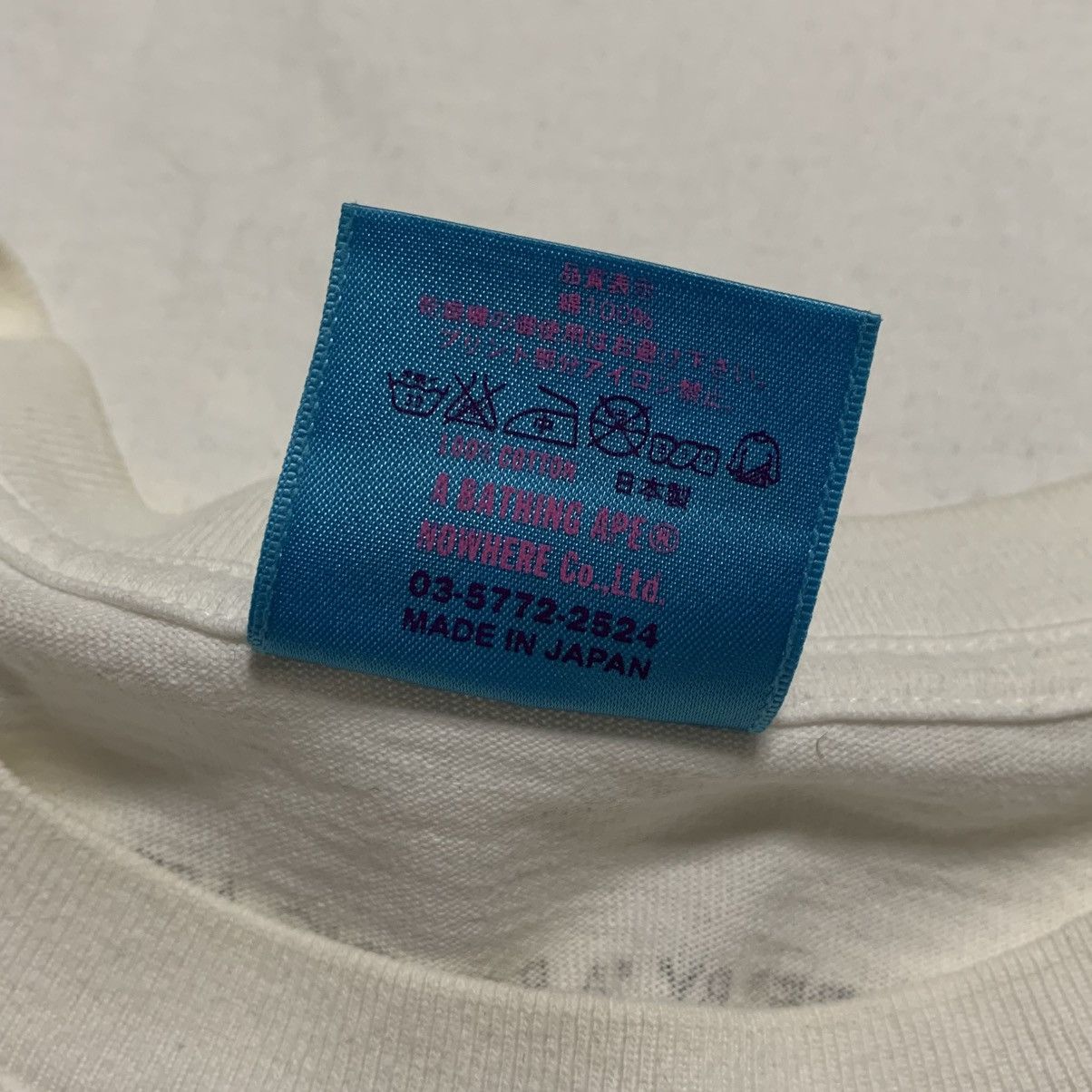 Bape Bape Large Maebashi City Camo White Tee A Bathing Ape 2006 Size US L / EU 52-54 / 3 - 7 Thumbnail