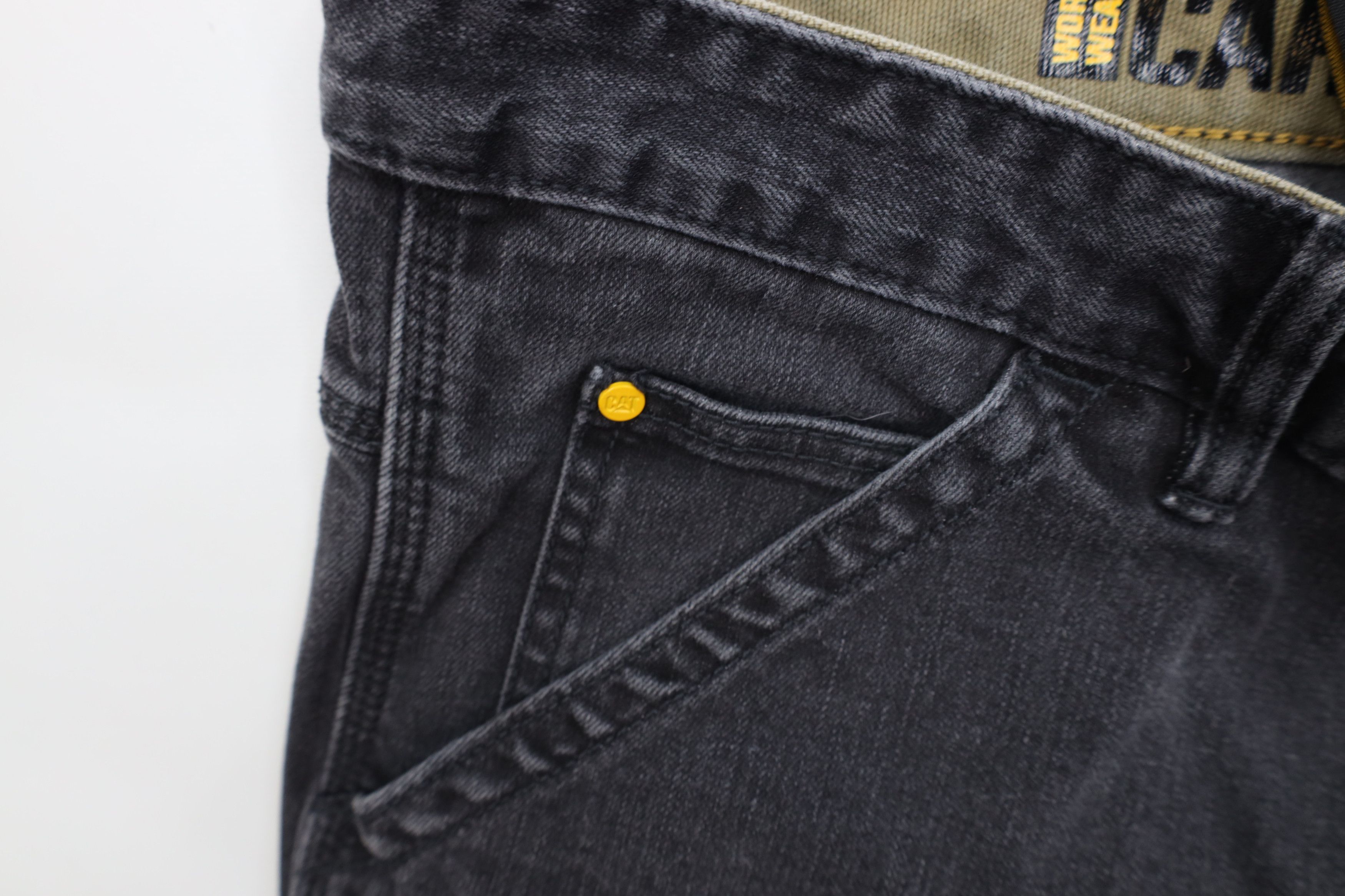 Caterpillar Vintage Cat Caterpillar Wide Leg Dungaree Jeans Black Size US 38 / EU 54 - 8 Thumbnail
