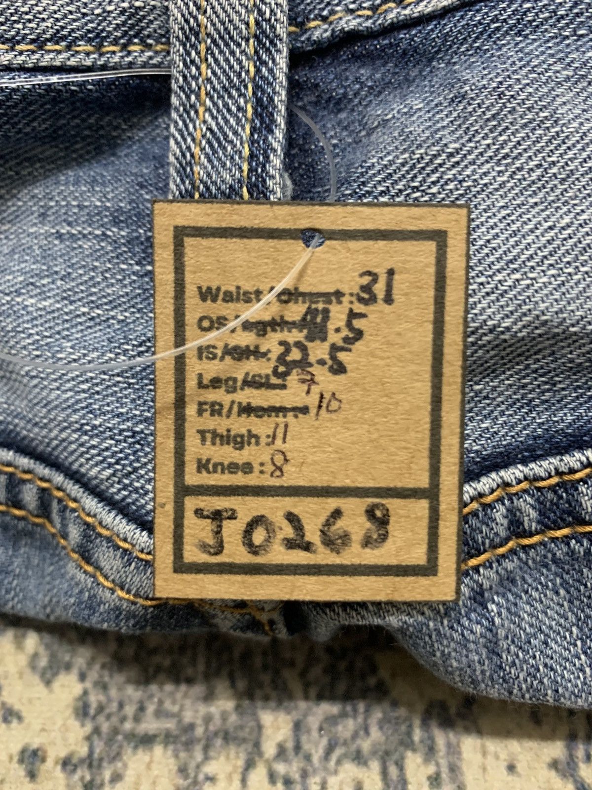 Japanese Brand Edwin blue trip 503 Slim Fit Distressed Jeans Size US 31 - 13 Thumbnail