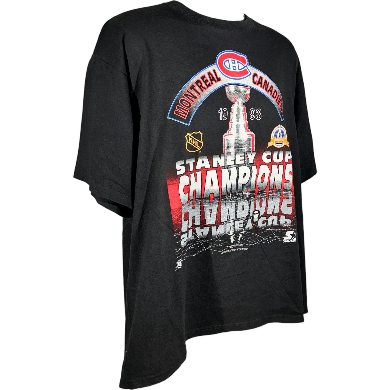 Starter Vintage Starter Montreal Canadiens Stanley Cup Champions Tee Size US XL / EU 56 / 4 - 4 Thumbnail