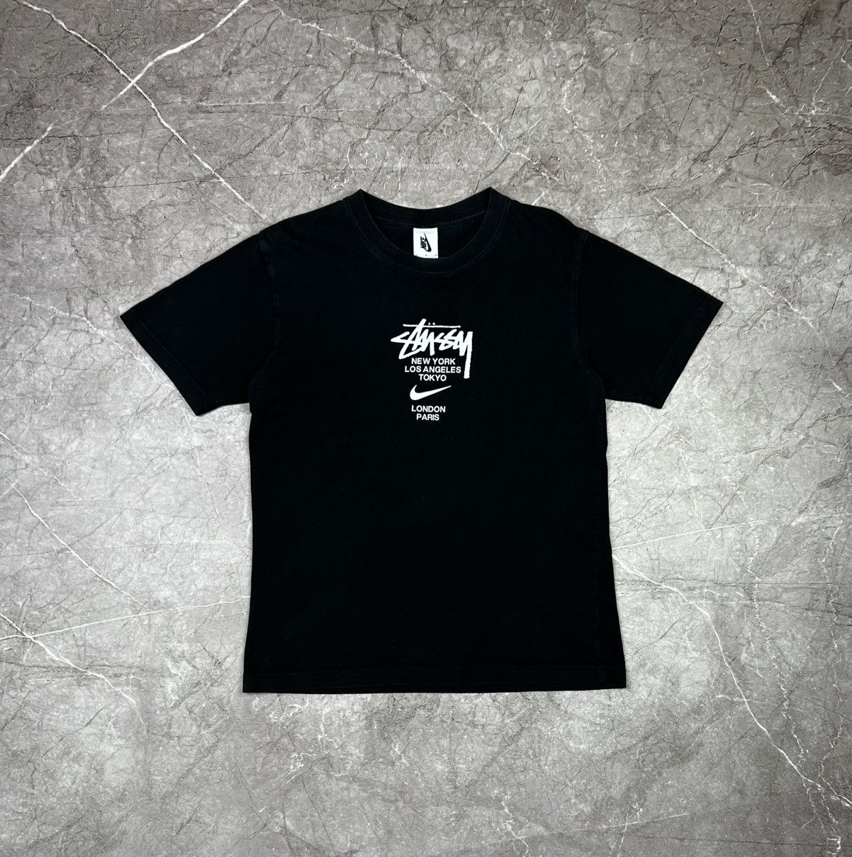 Stussy Nike International Collab Tee Shirt Black Medium