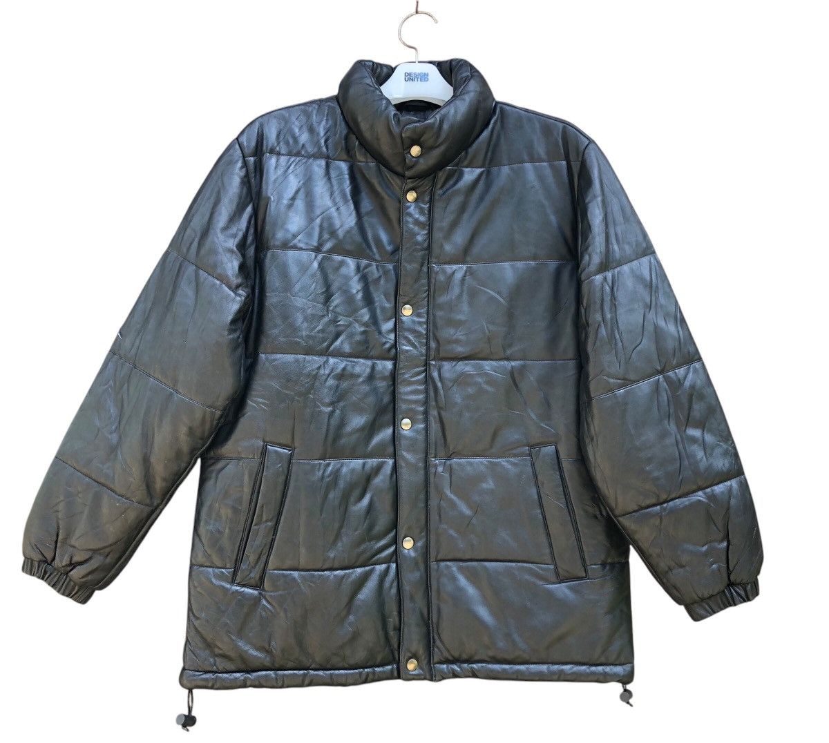 Piccolo Negozio Puffer Leather Jacket