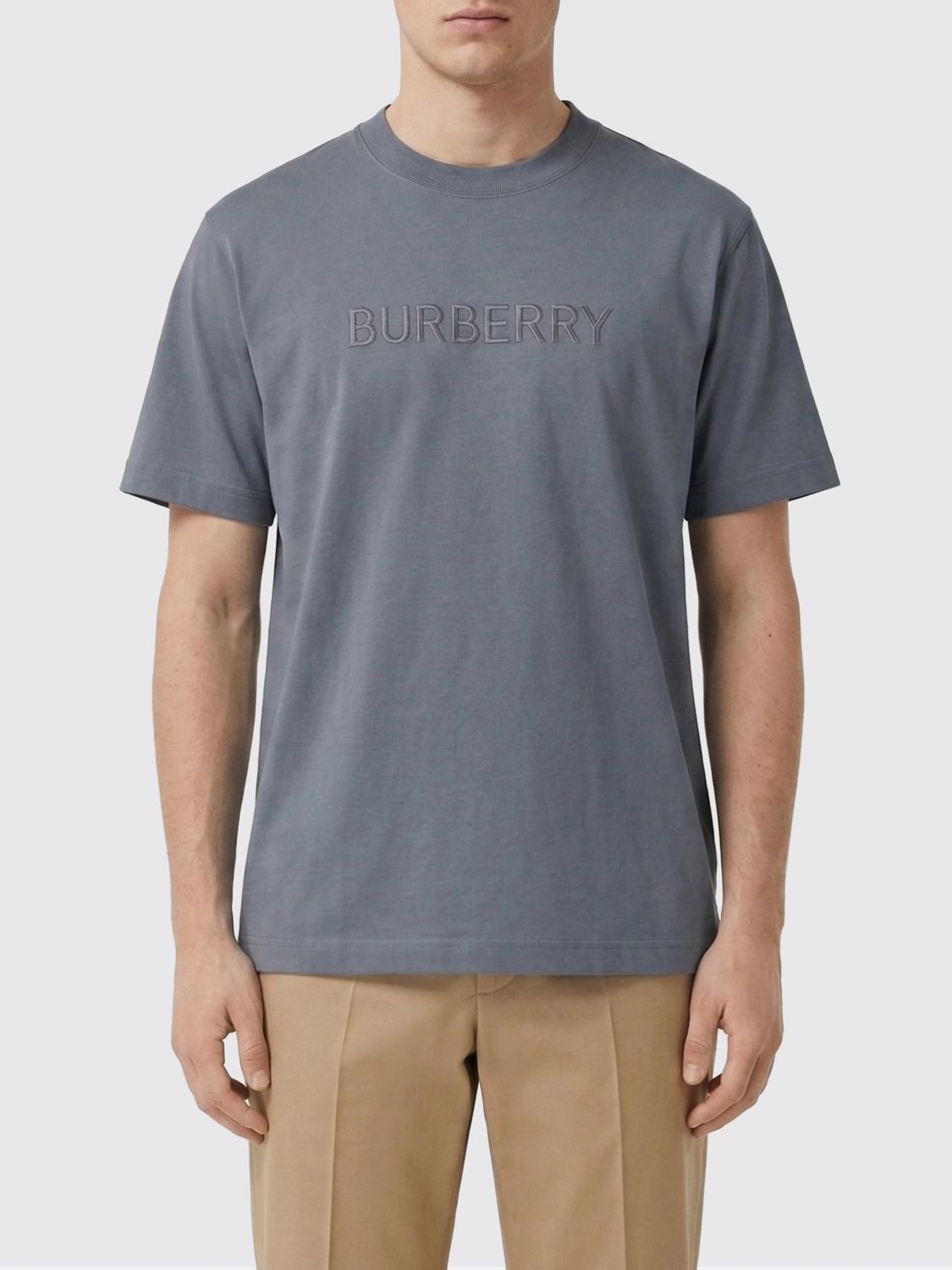 Burberry Burberry T-Shirt Men Grey Size US M / EU 48-50 / 2 - 1 Thumbnail