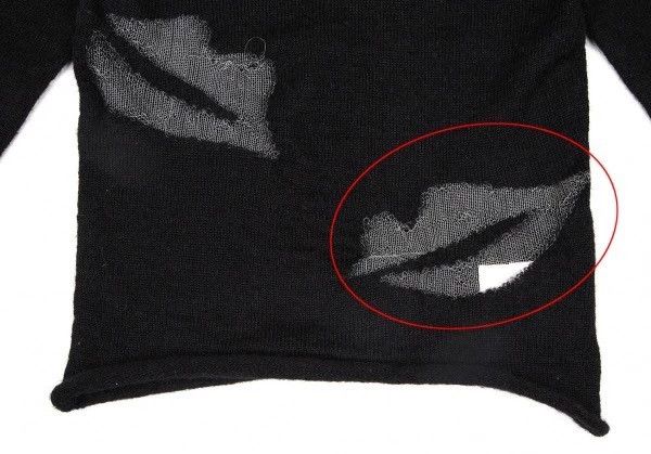 Comme des Garcons Comme Des Garcons Black Retro Lip Knit Top Size S / US 4 / IT 40 - 8 Thumbnail