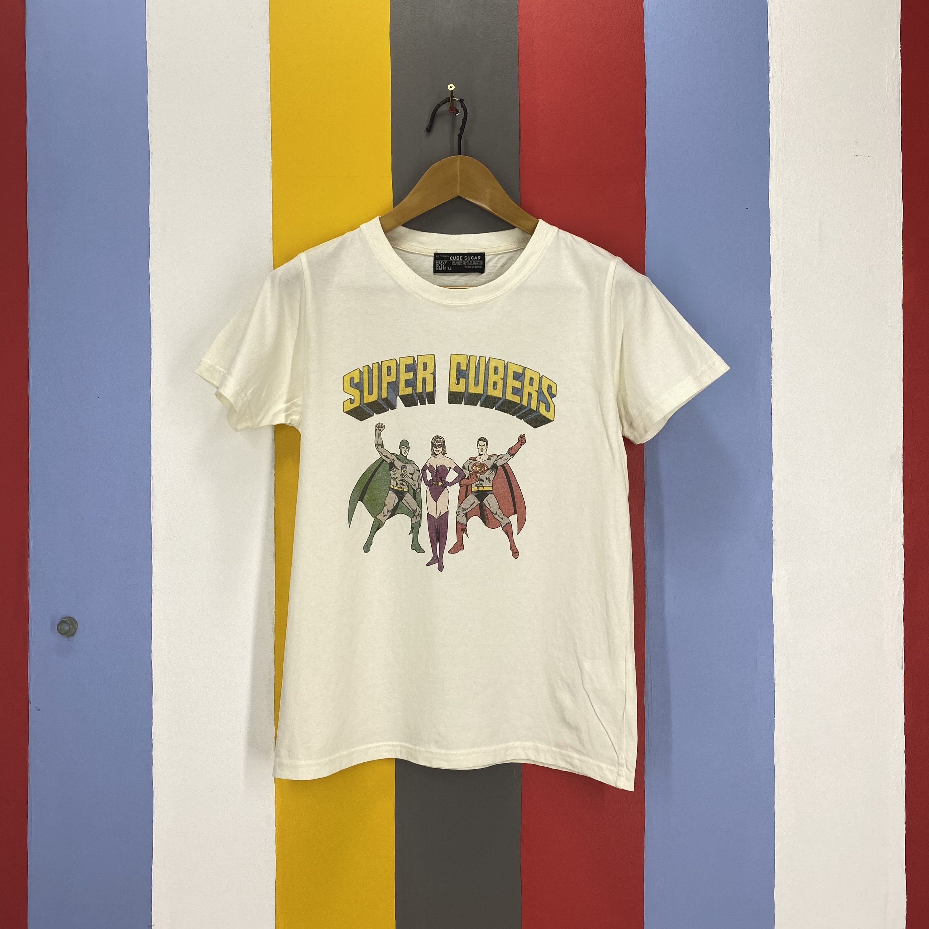 Japanese Brand SUPER CUBERS by CUBE SUGAR T Shirt #1860/08 Size US S / EU 44-46 / 1 - 1 Thumbnail