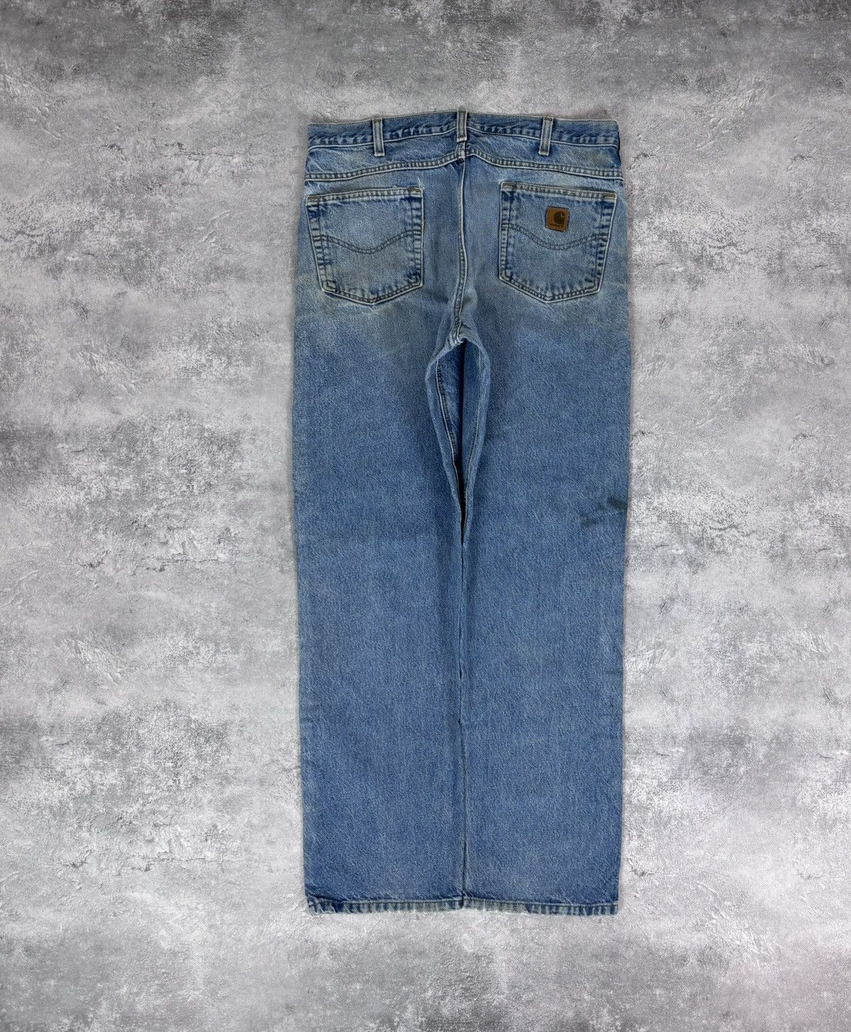 Carhartt Vintage Carhartt Men’s Faded Blue Denim Jeans USA Workwear Size US 36 / EU 52 - 1 Thumbnail