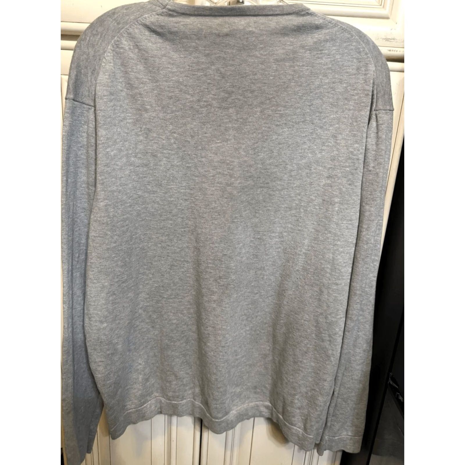 Massimo Dutti Massimo Dutti Men’s Cotton Crewneck Long Sleeve Pullover Sweater Gray Large Size US L / EU 52-54 / 3 - 6 Thumbnail