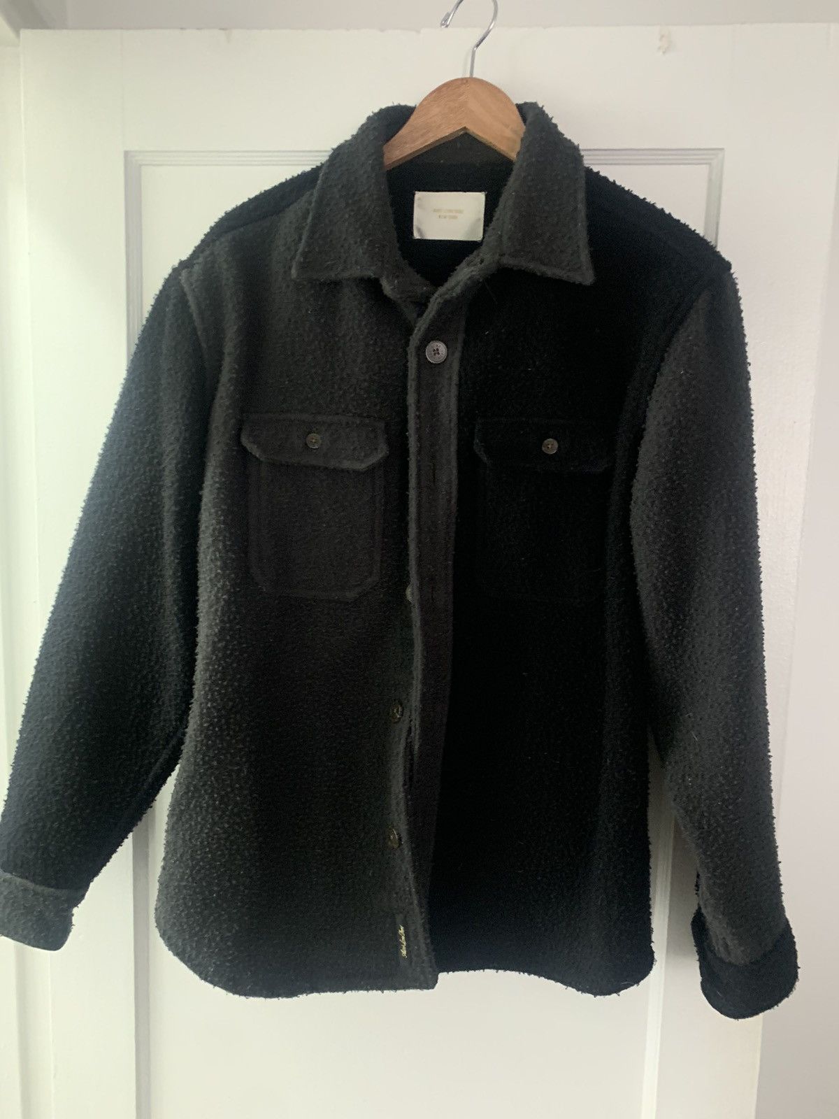 Aime Leon Dore Aime Leon Dore Black Wool Casentino Overshirt Size US M / EU 48-50 / 2 - 1 Thumbnail