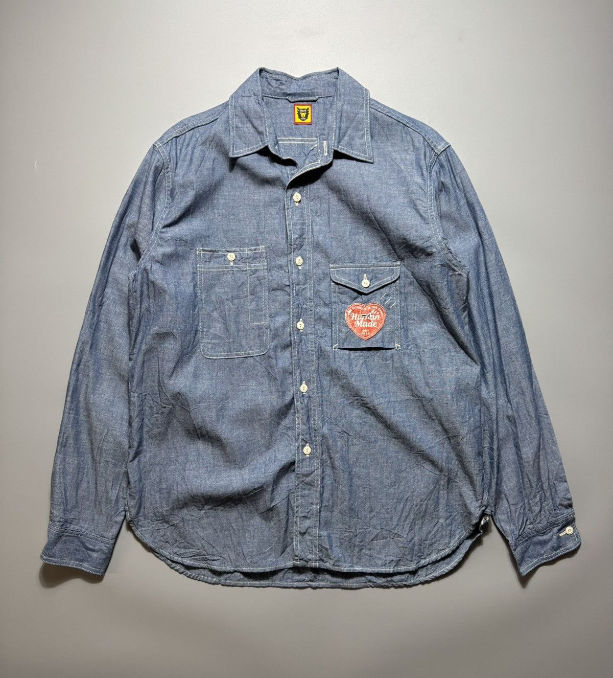 Human Made Human Made - Chambray Button Up L/s Size US M / EU 48-50 / 2 - 1 Thumbnail