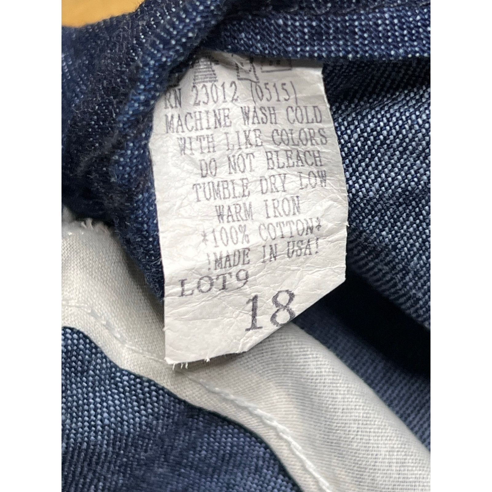 Vintage Vintage Round House Denim Overalls USA Cotton Bib Sz S/M Size US 30 / EU 46 - 10 Thumbnail
