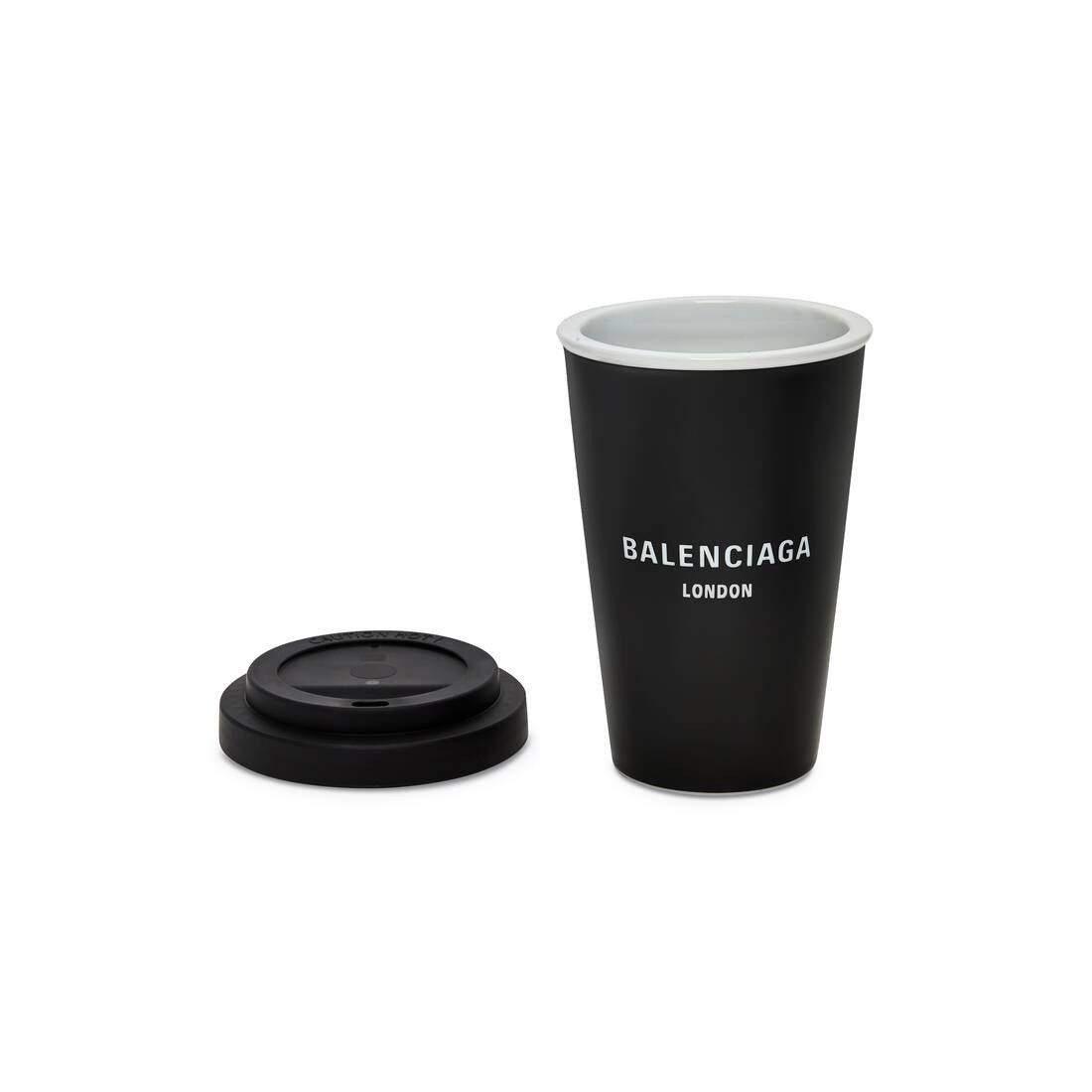 Balenciaga o1s1rm0725 Size: OS / London Coffee Cup in Black Size ONE SIZE - 3 Thumbnail