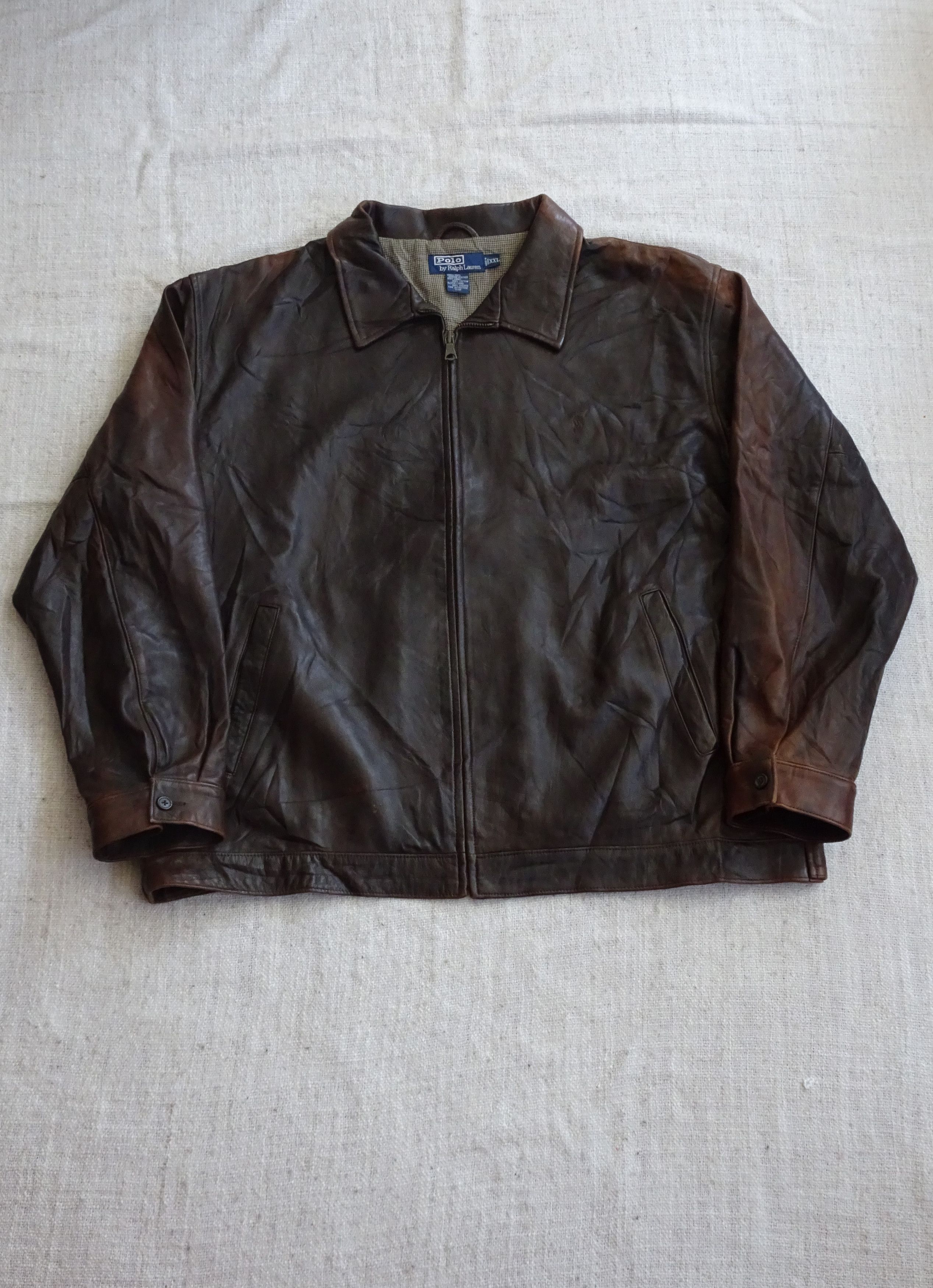 Polo Ralph Lauren Men's Vintage Polo Ralph Lauren Leather Jacket Size US XL / EU 56 / 4 - 1 Thumbnail