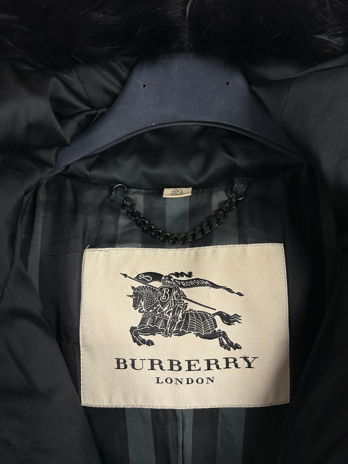Burberry Burberry London Blue Fox Fur Mallard Duck Down Parka Jacket Size S / US 4 / IT 40 - 13 Thumbnail