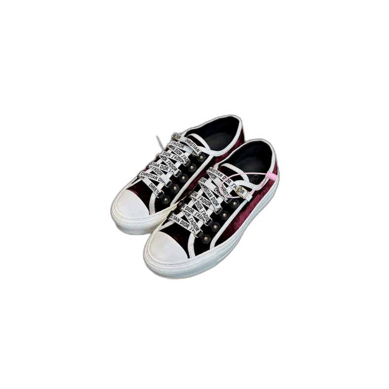 Dior DIOR Walk'n'Dior Red Velvet Sneakers Size 36 Size US 6 / IT 36 - 1 Thumbnail