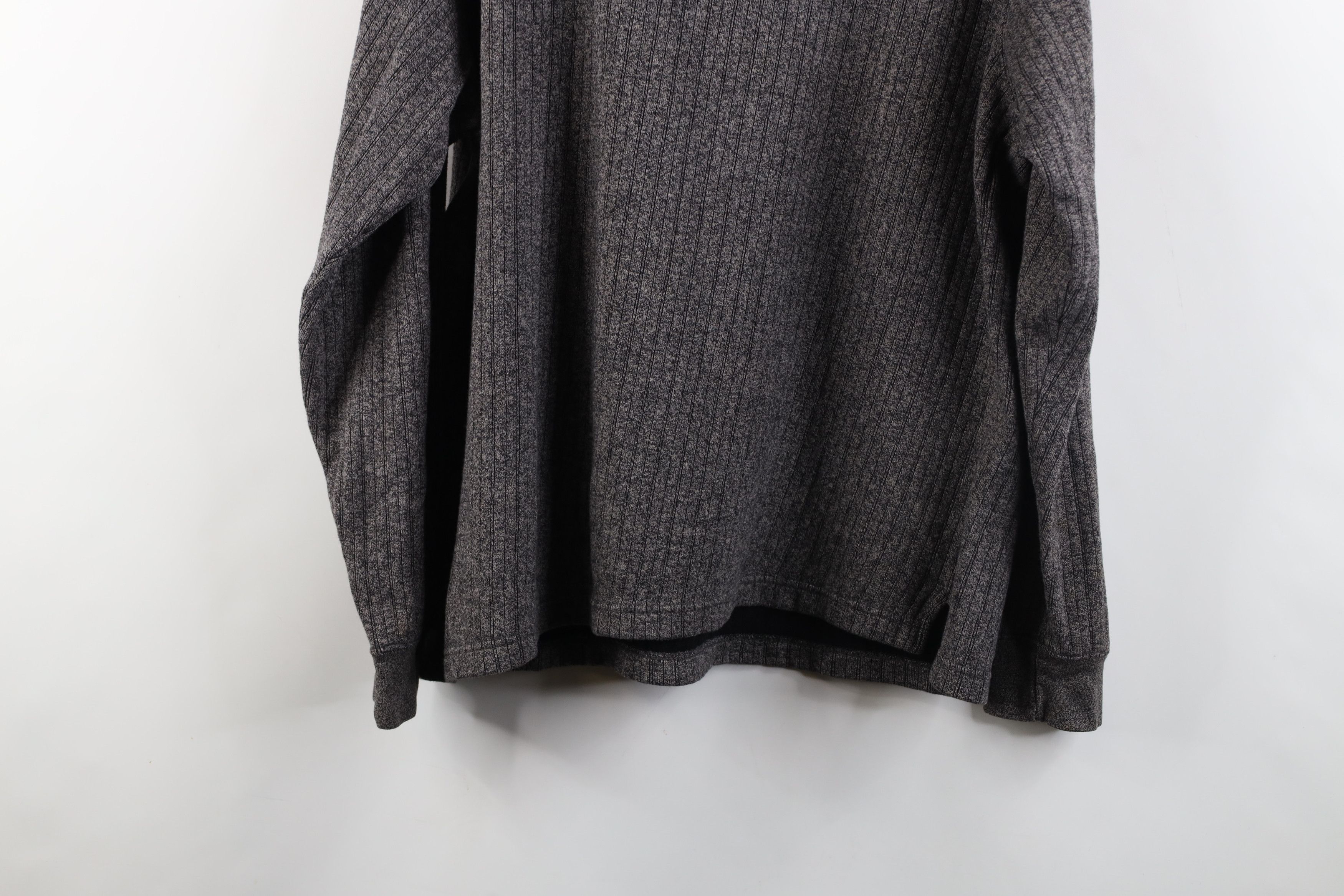 Vintage Vintage 90s Streetwear Ribbed Knit Long Sleeve Polo Shirt Size US XL / EU 56 / 4 - 11 Thumbnail