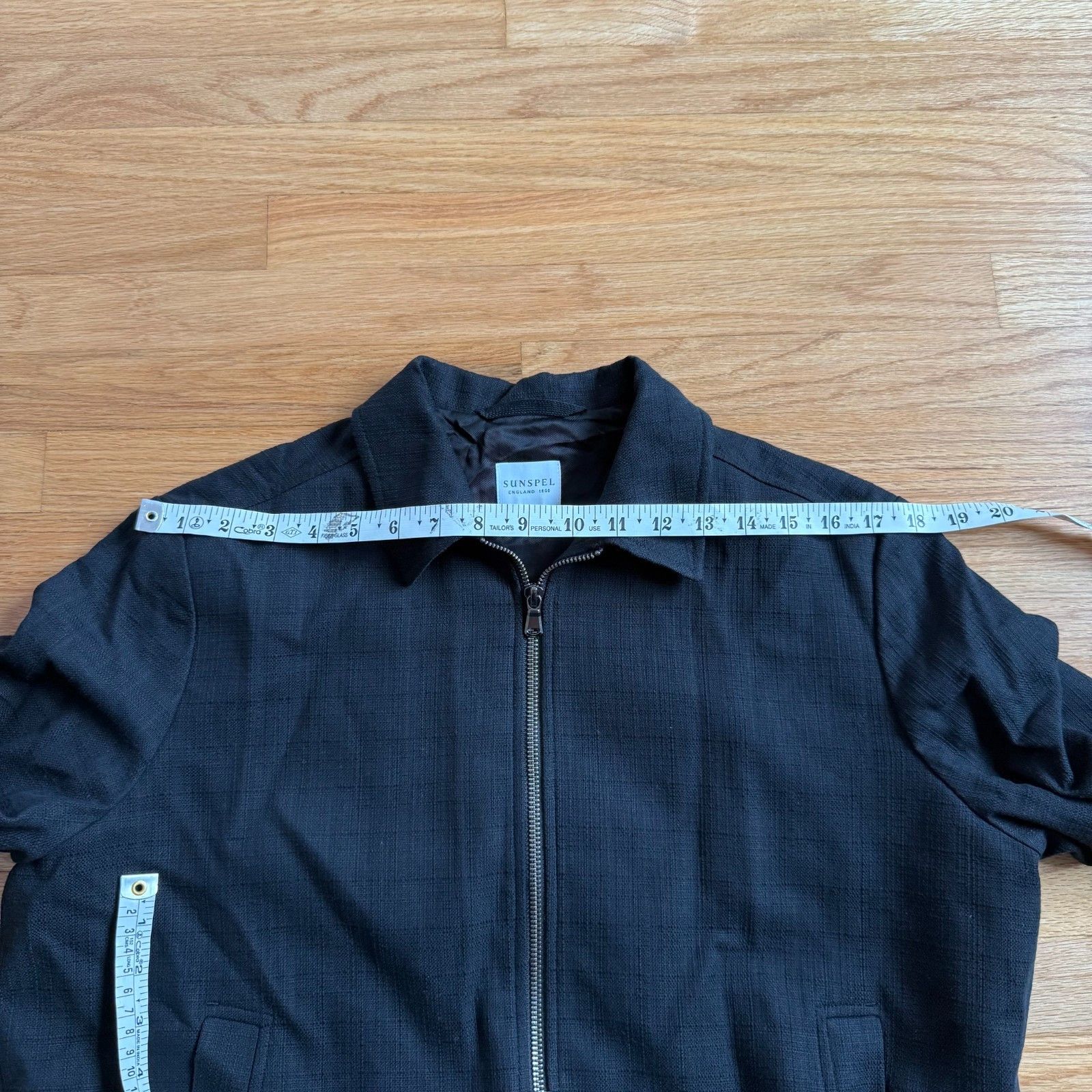 Sunspel Sunspel Textured Black Cotton Lined Blouson Jacket Size US S / EU 44-46 / 1 - 4 Thumbnail
