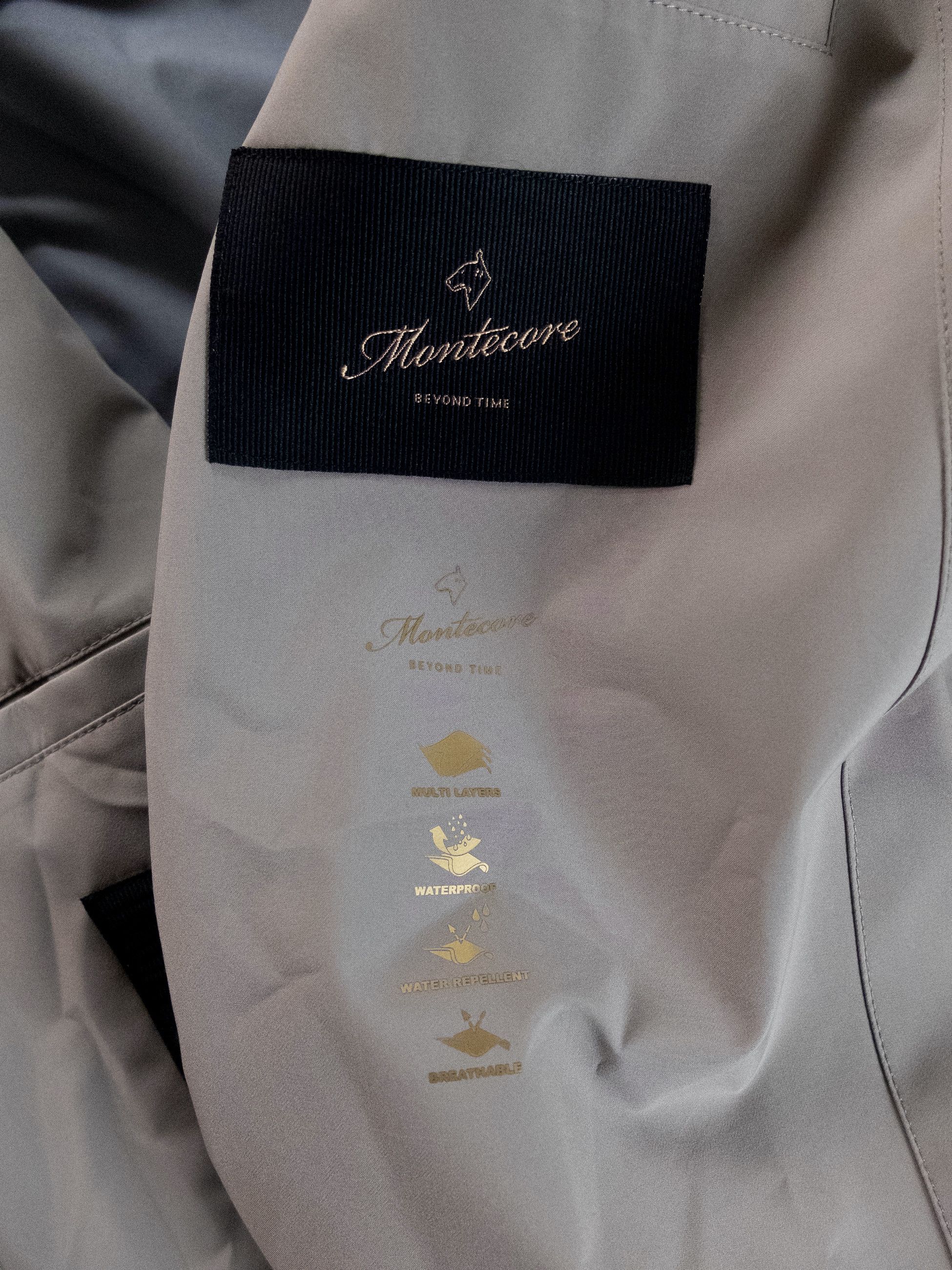Montecore MONTECORE Italy beige hooded nylon jacket Large Size US L / EU 52-54 / 3 - 11 Thumbnail