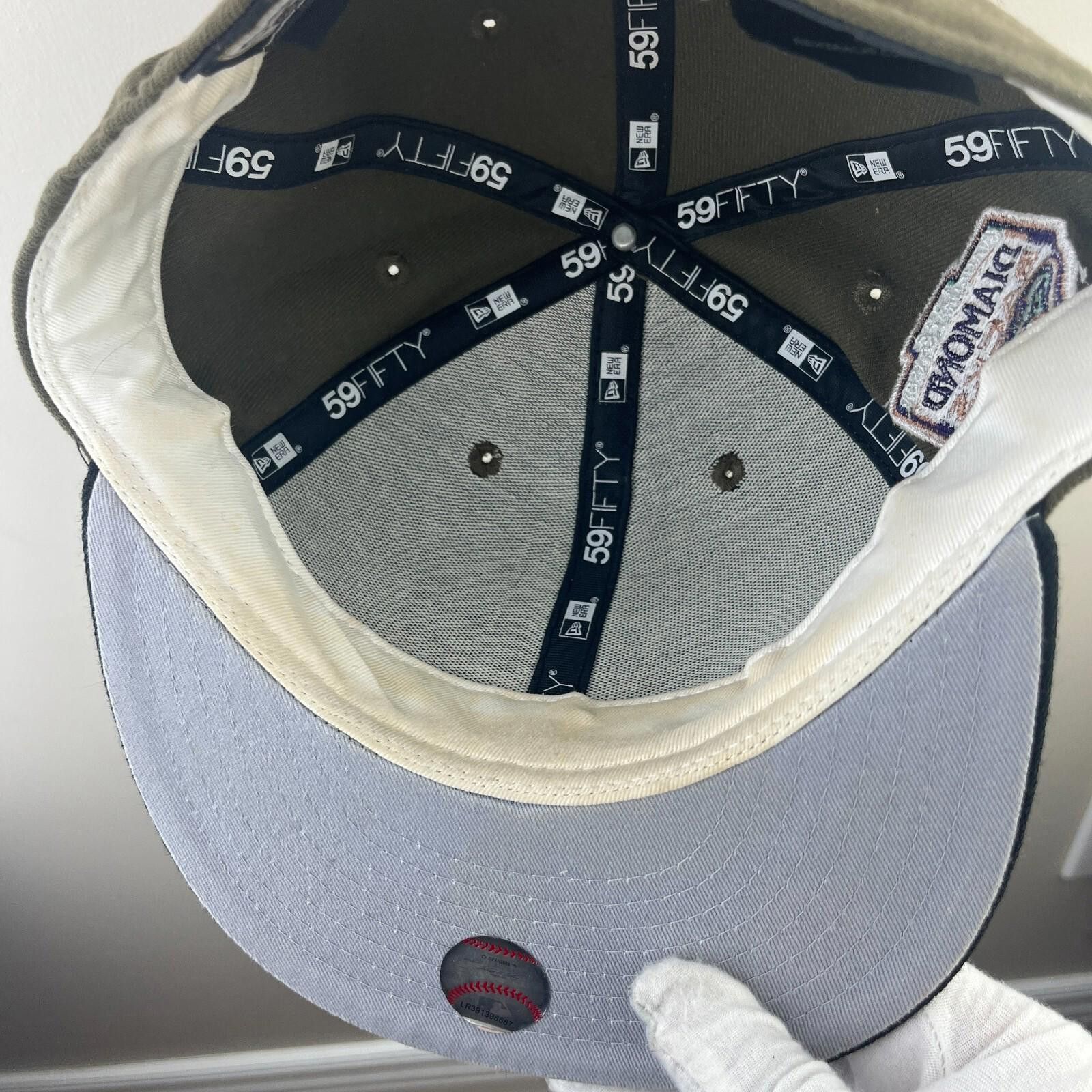 New Era Vintage Arizona Diamondbacks New Era Fitted Hat 7 3/8 Size ONE SIZE - 8 Thumbnail